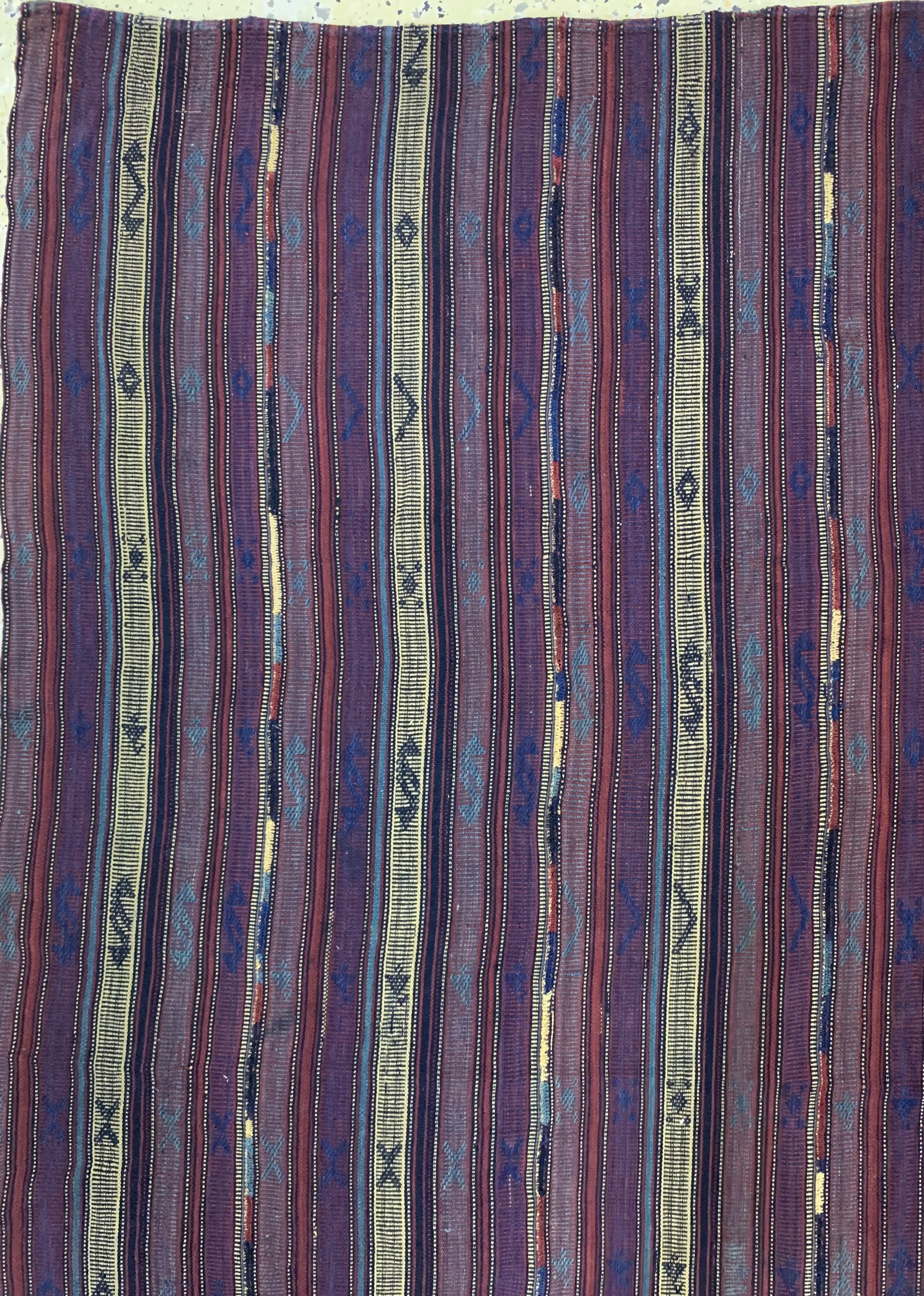 Detail c: Djajim"Nomaden Decke", Persien, Anfang 20.Jhd, Wolle auf Wolle, ca. 214 x 204 cm, EHZ: 2(8 Bahnen)