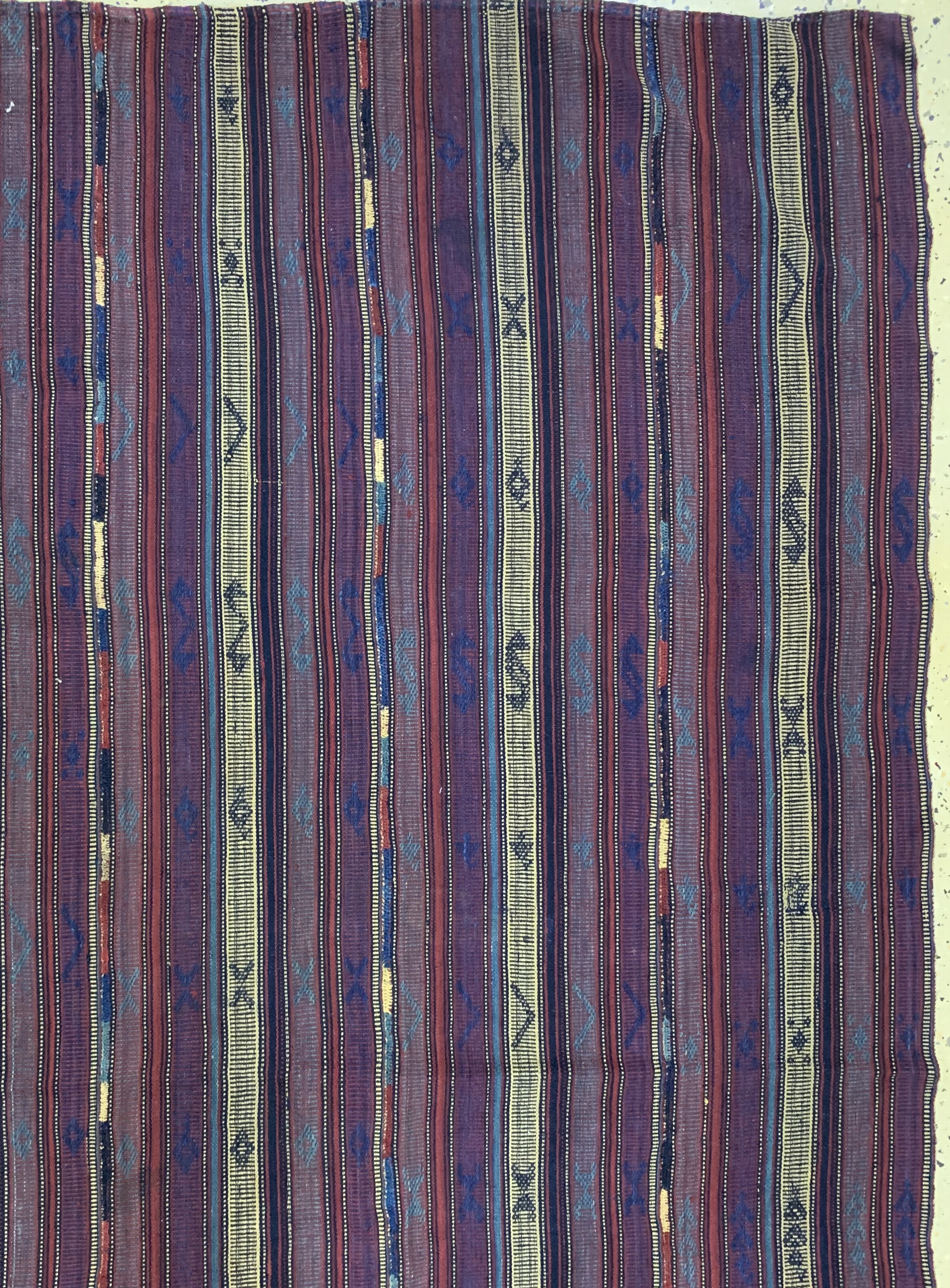 Detail d: Djajim"Nomaden Decke", Persien, Anfang 20.Jhd, Wolle auf Wolle, ca. 214 x 204 cm, EHZ: 2(8 Bahnen)