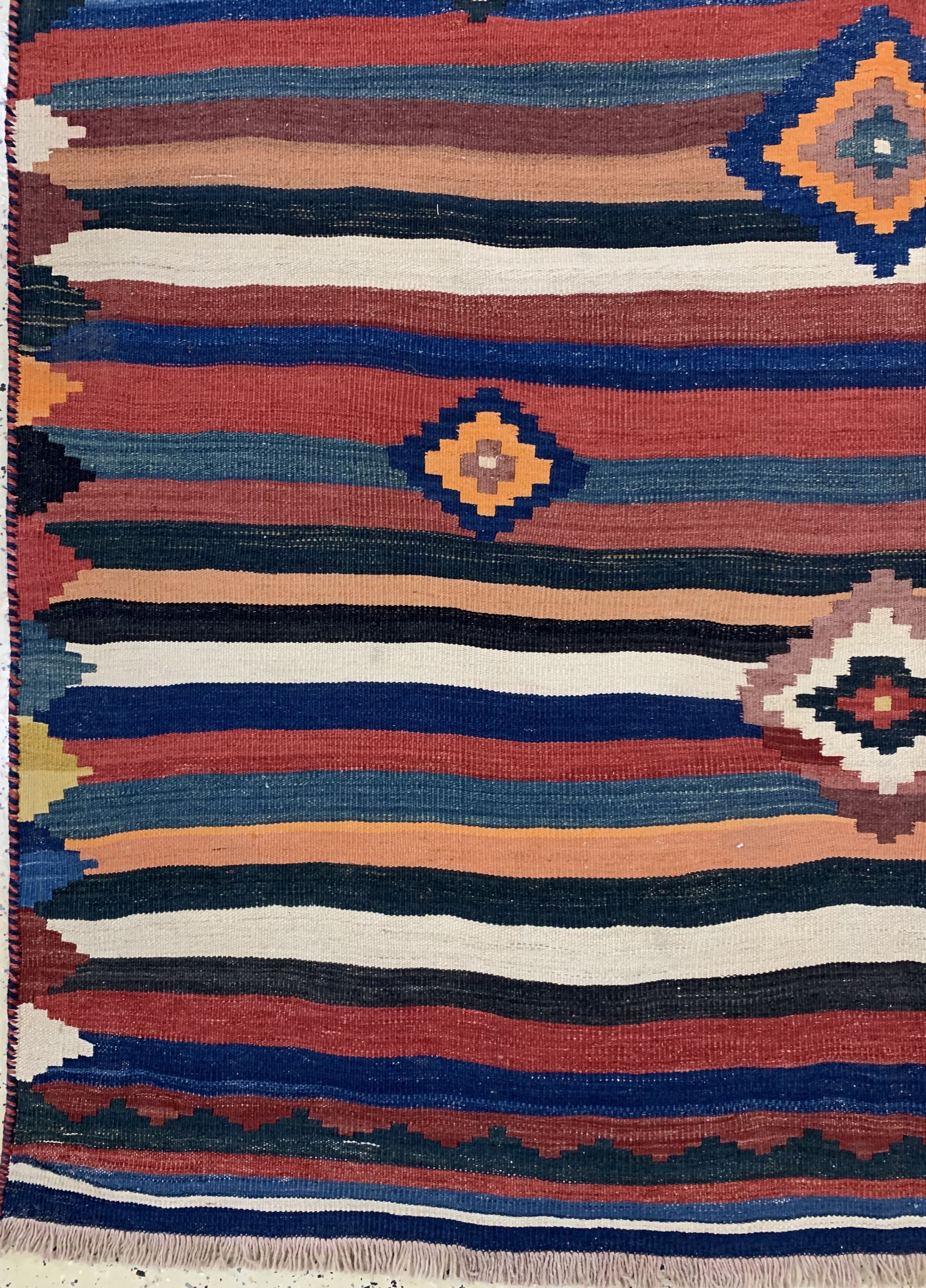 Detail b: Ghaschgai Kelim, Persien, Mitte 20.Jhd, Wolle auf Wolle, ca. 283 x 200 cm, EHZ: 2
