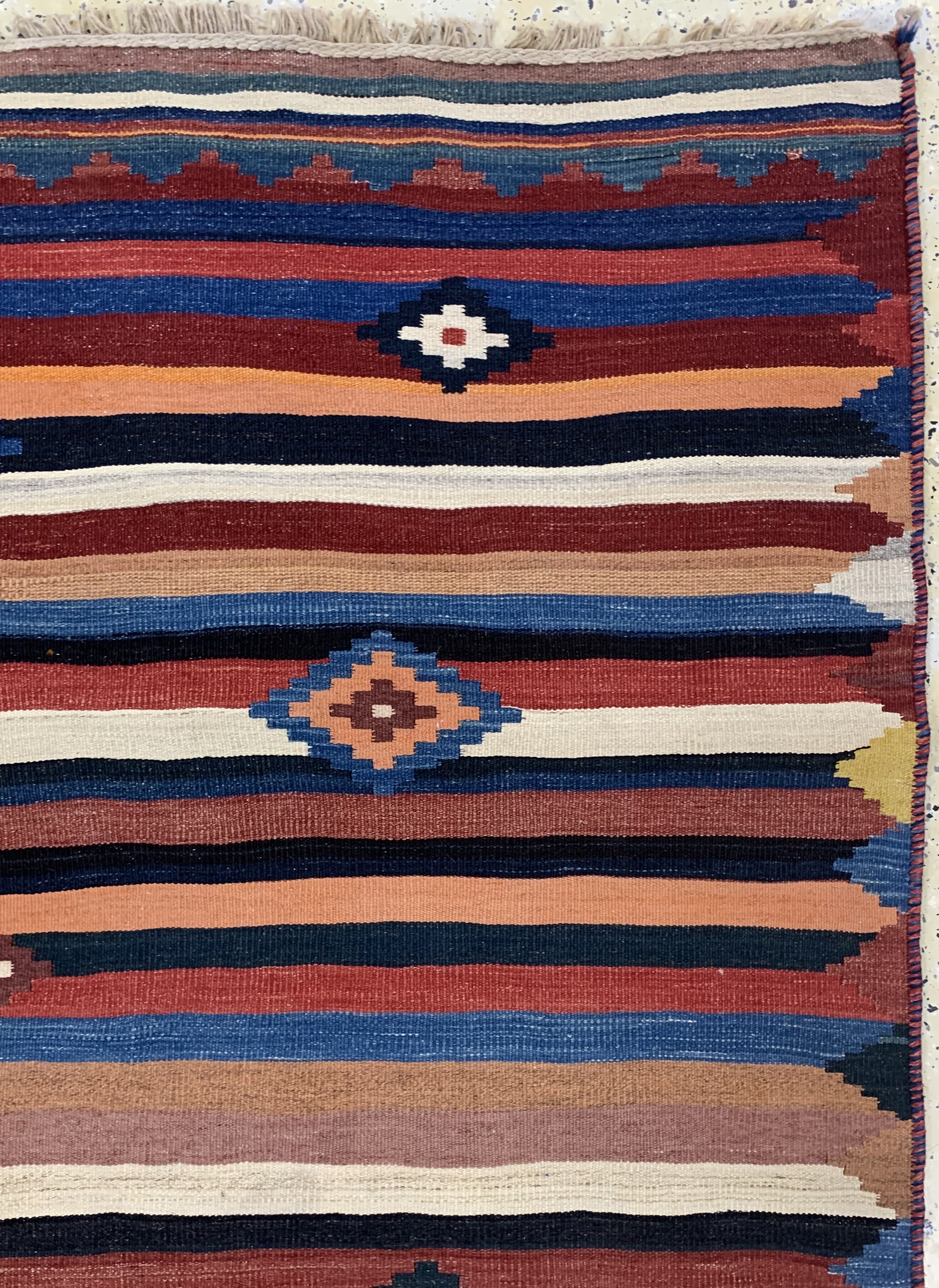 Detail d: Ghaschgai Kelim, Persien, Mitte 20.Jhd, Wolle auf Wolle, ca. 283 x 200 cm, EHZ: 2
