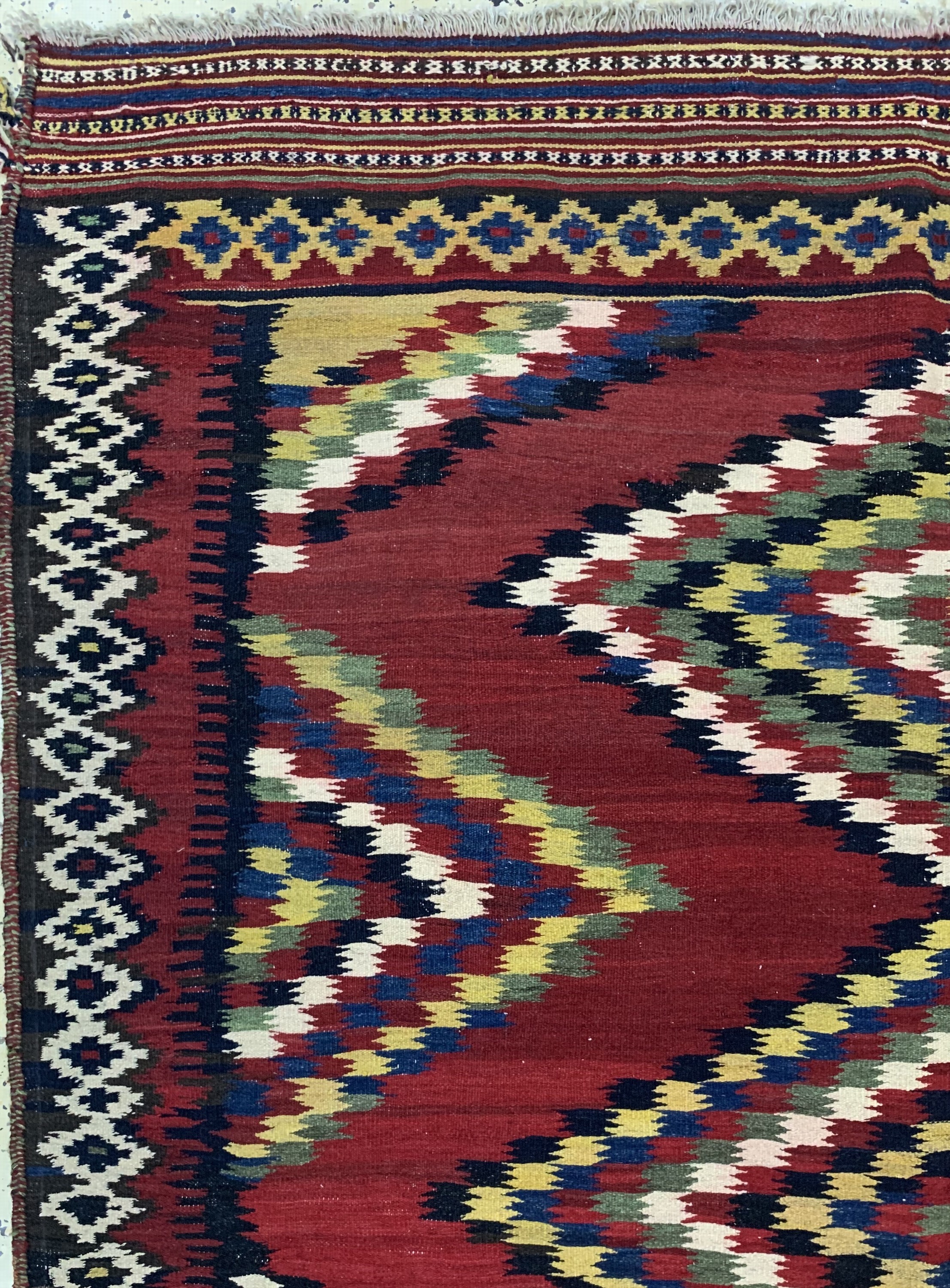 Detail c: Ghaschgai Kelim, Persien, Anfang 20.Jhd, Wolle auf Baumwolle, ca. 290 x 188 cm, EHZ: 2