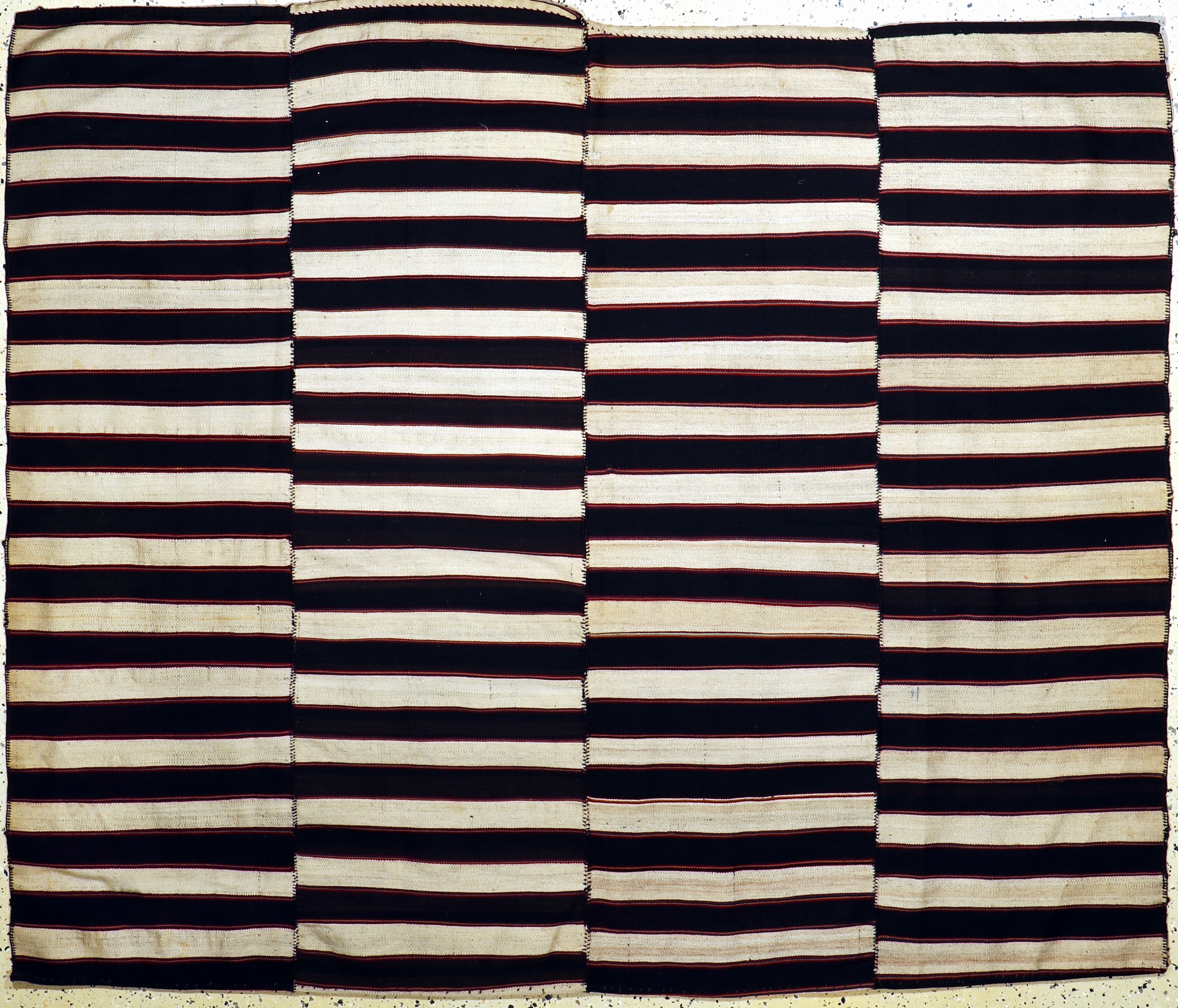 Masandaran Kelim(4 Bahnig), Persien, Anfang20.Jhd, Wolle auf Wolle, ca. 204 x 176 cm, EHZ: 2