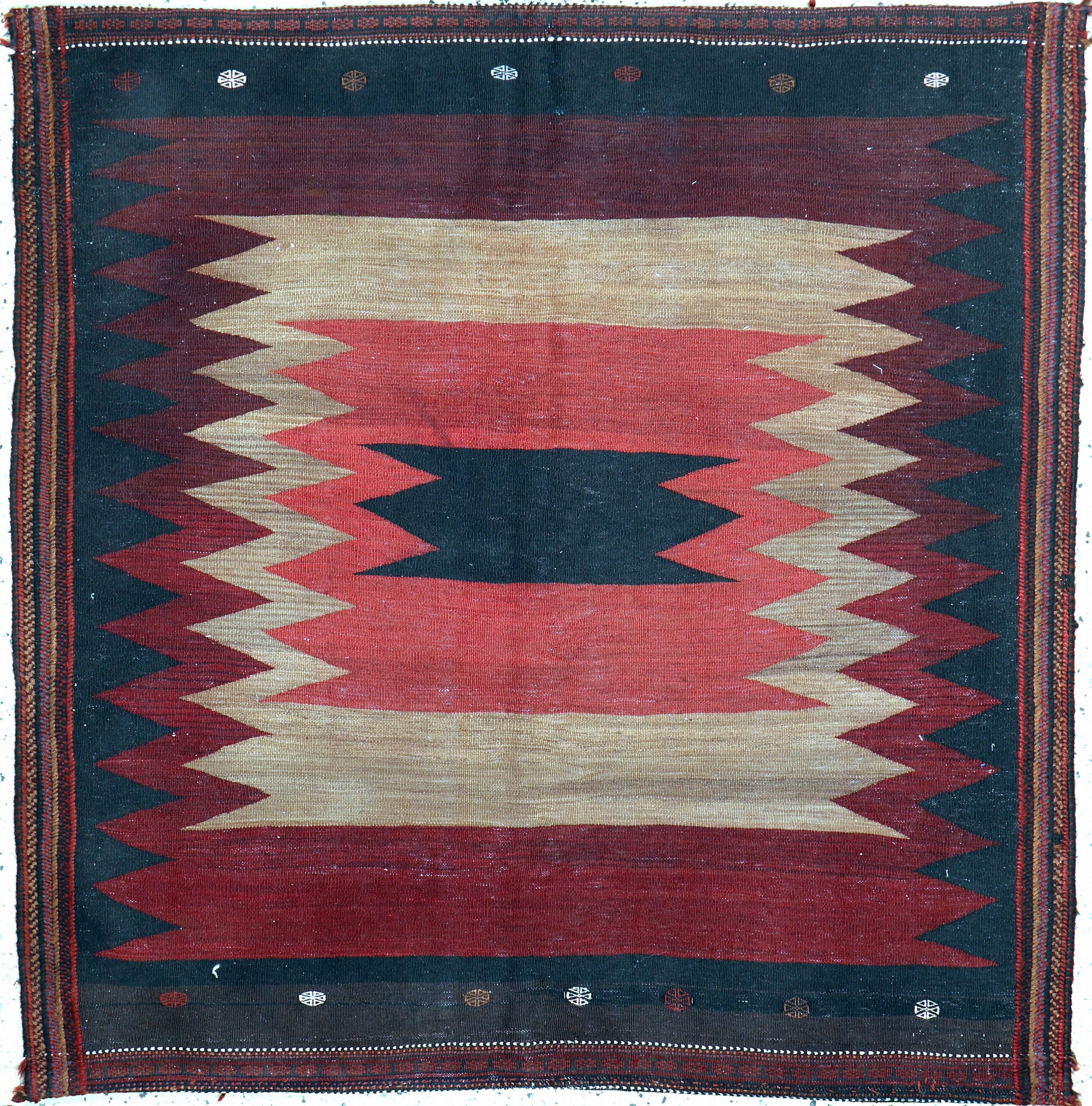 Afschar"Rukorsi", Persien, Anfang 20.Jhd, Wolle auf Wolle, ca. 145 x 141 cm, EHZ: 2