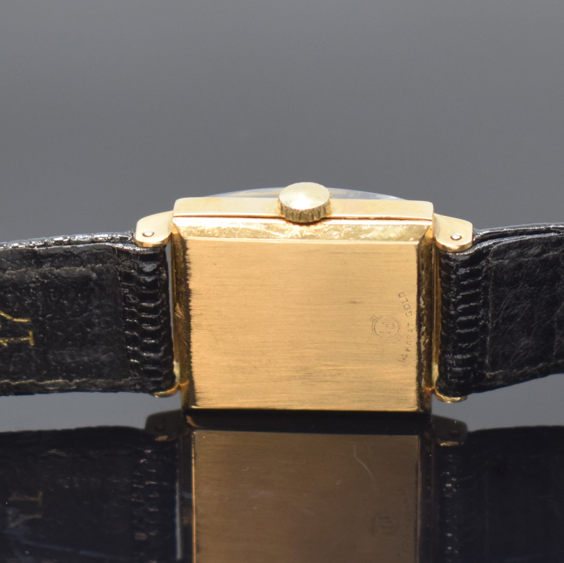 Detail i: CONCORD, WALTHAM und ALPINA 3 Armbanduhren in GG 585/000, Schweiz/USA 1930er Jahre, Handaufzug, Böden gedr. (1x m. Widmung), silb. Zifferblätter ...