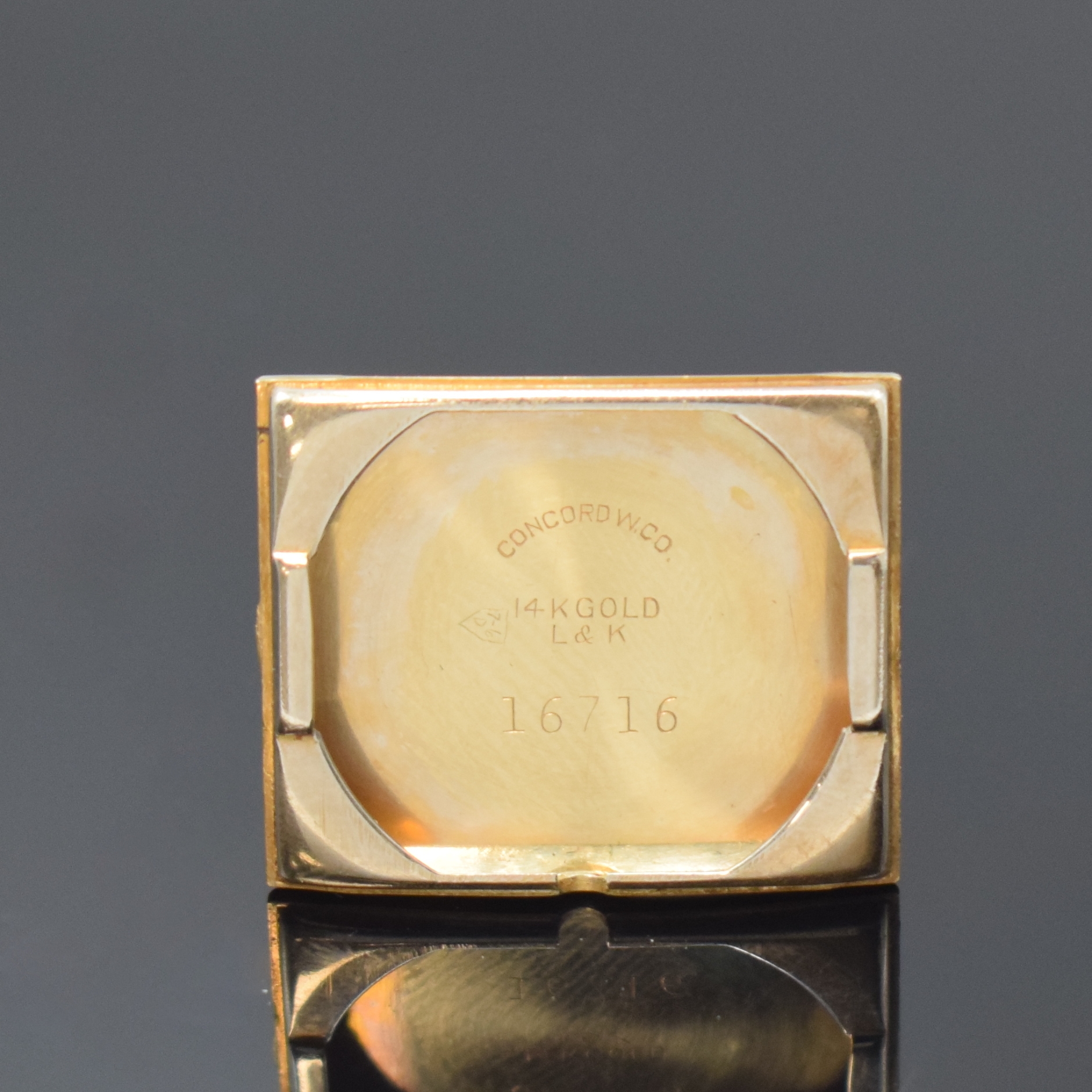 Detail n: CONCORD, WALTHAM und ALPINA 3 Armbanduhren in GG 585/000, Schweiz/USA 1930er Jahre, Handaufzug, Böden gedr. (1x m. Widmung), silb. Zifferblätter ...