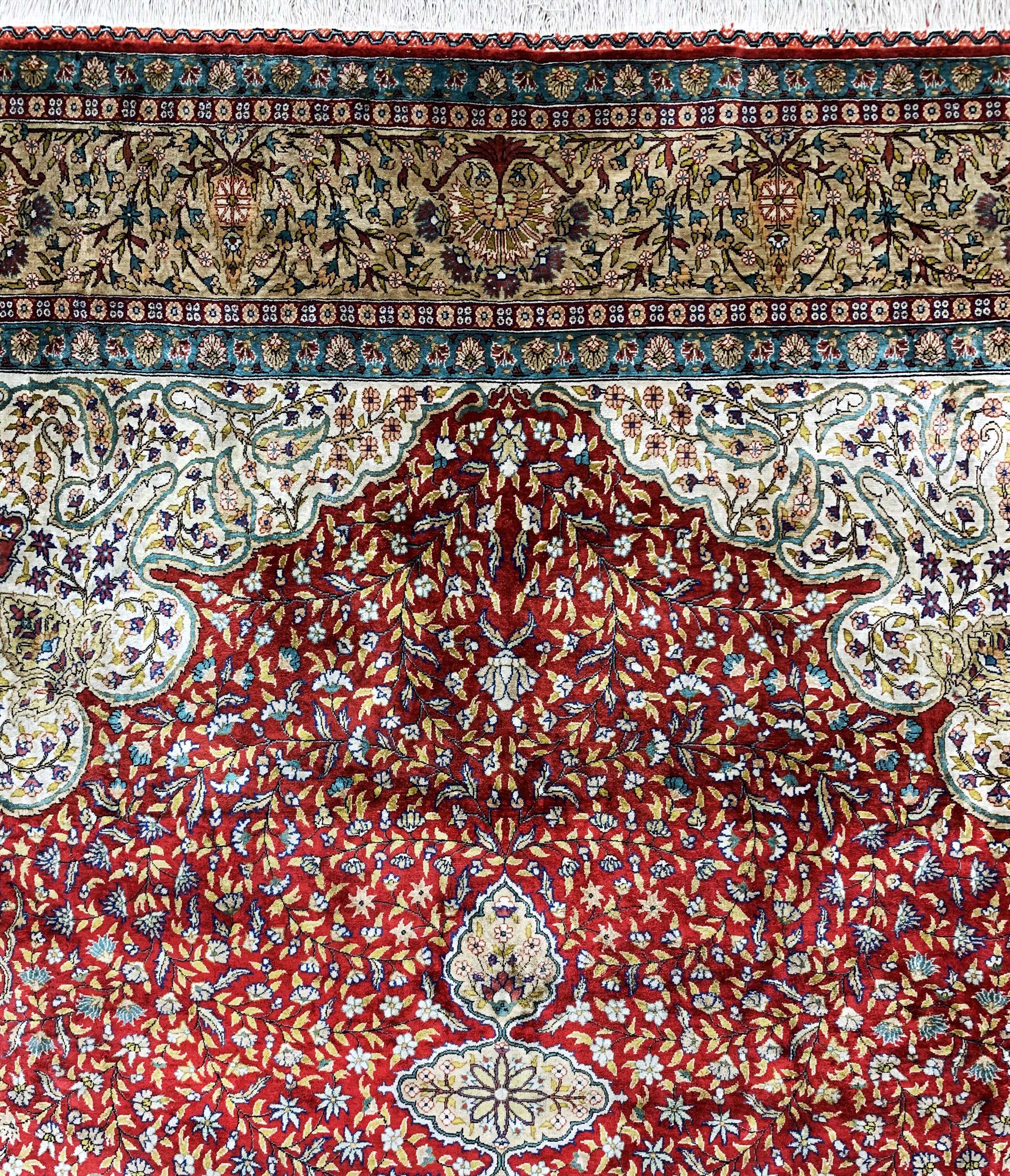 Detail f: Seiden Kayseri, Türkei, Mitte 20.Jhd, reineNaturseide, ca. 352 x 215 cm, EHZ: 2