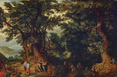 Image 26888539 - Gillis II van Coninxloo (Koningsloo), 1544 Antwerpen-1607 Amsterdam, Landschaft mit ...
