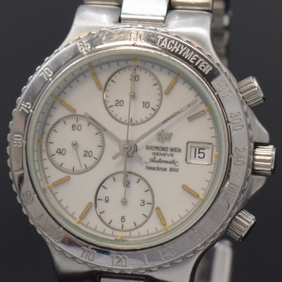 26888803a - RAYMOND WEIL Amadeus 200 Armbandchronograph in Stahl Referenz 7701, Schweiz um 1995, ...