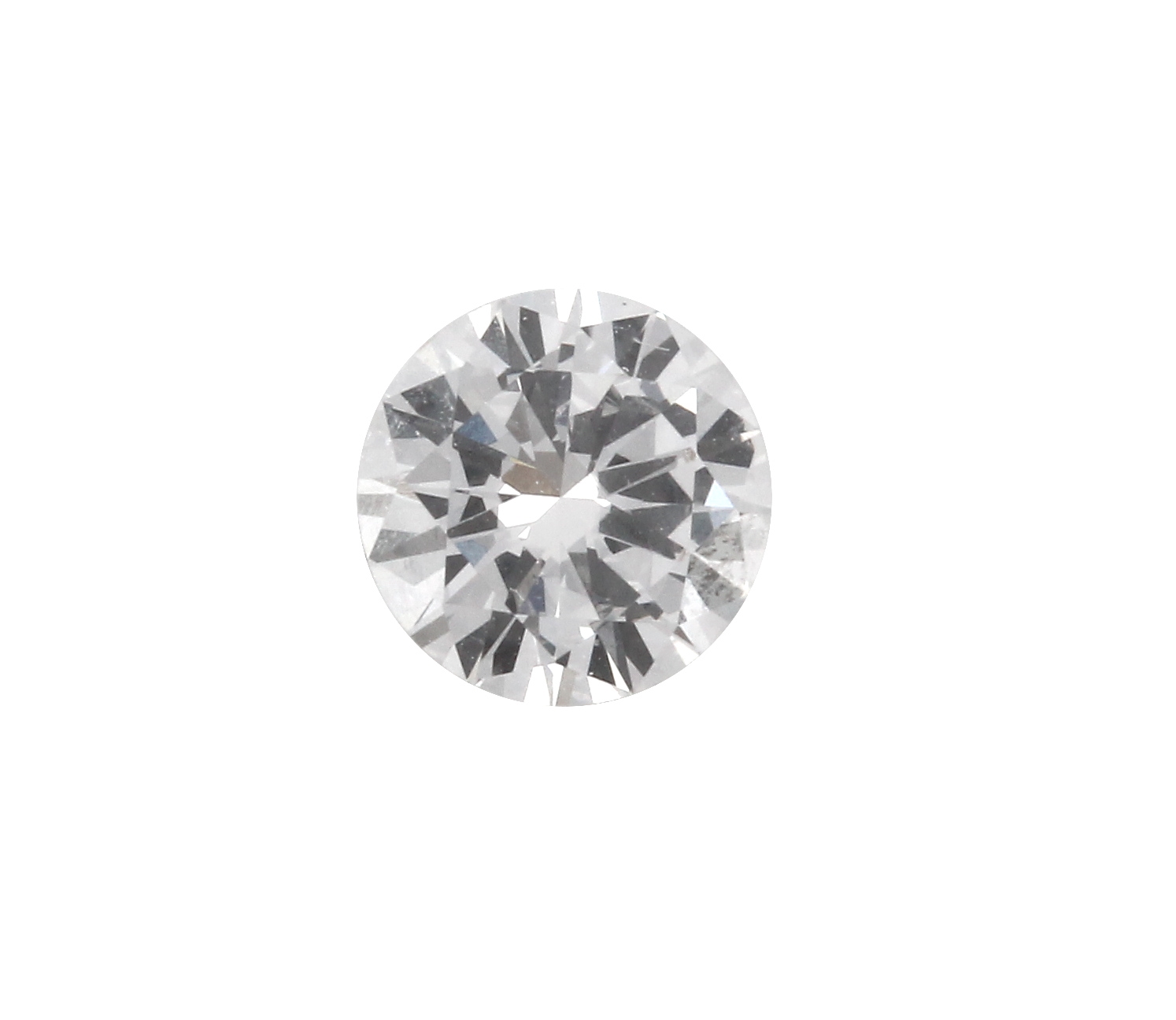 Loser Brillant, ca. 0.39 ct feines Weiß-Weiß/ vs 2, Ausfassware