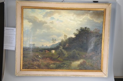 26888923a - Friedrich August Kessler, 1826 Tilsit-1906 Düsseldorf, Landschaft mit ...