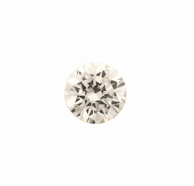 Image Loser Brillant, ca. 0.60 ct feines Weiß- Weiß/p1, Ausfassware ...