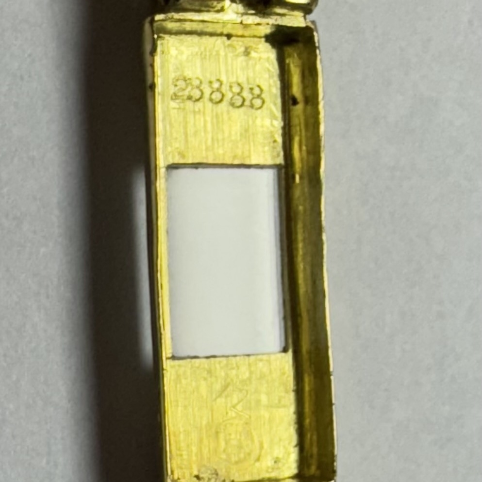 Detail f: CARTIER/EUROPEAN WATCH Co Duoplan sehr seltene Damenarmbanduhr in GG 750/000, Frankreich/ Schweiz mit London Import-Stempel 1935/1936, Handaufzug, ...