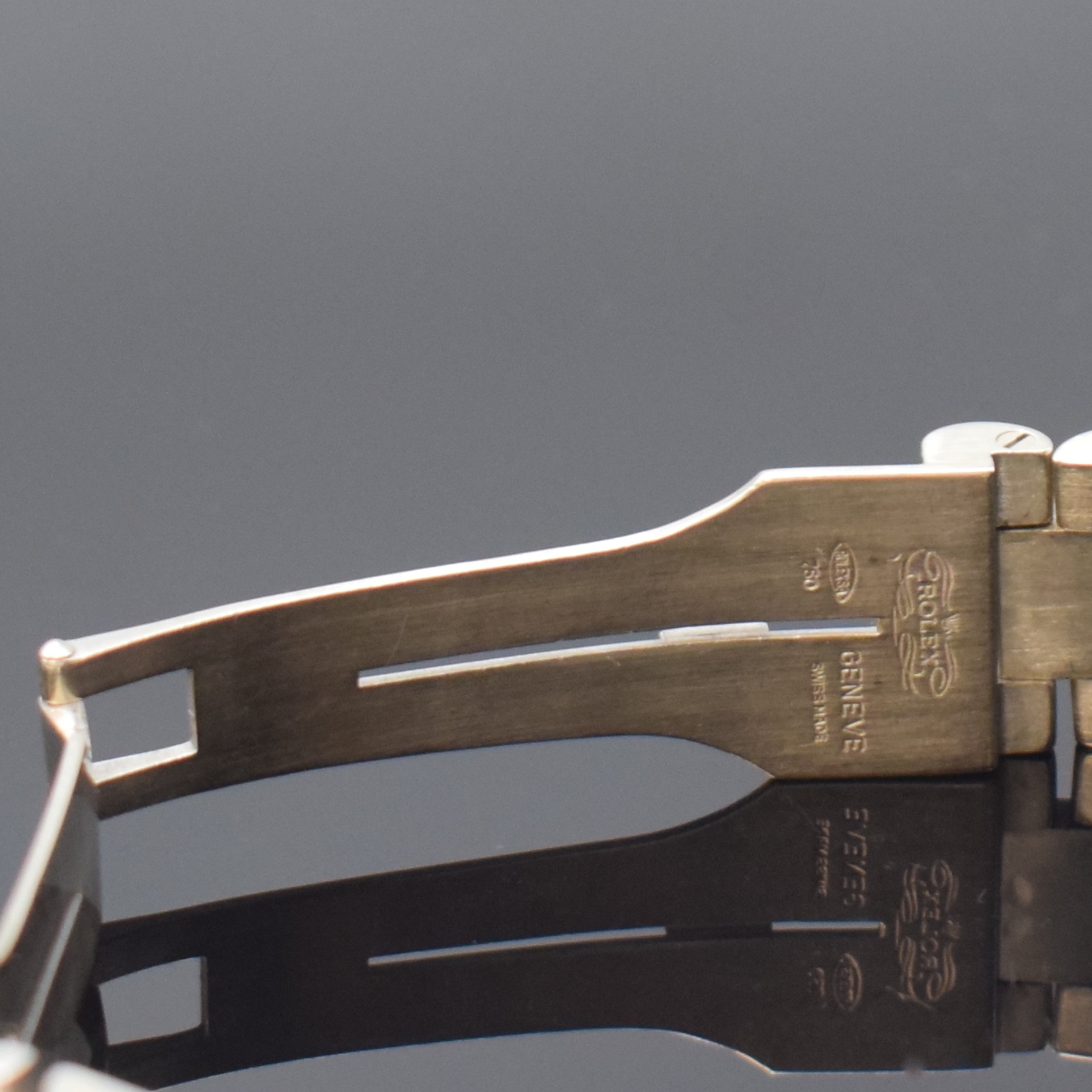 Detail c: ROLEX Oyster-Perpetual Day-Date Herrenarmbanduhr in WG 750/000 Referenz 1803, Schweiz um 1970, Automatik, Chronometer der Superlative, Präsidentband ...