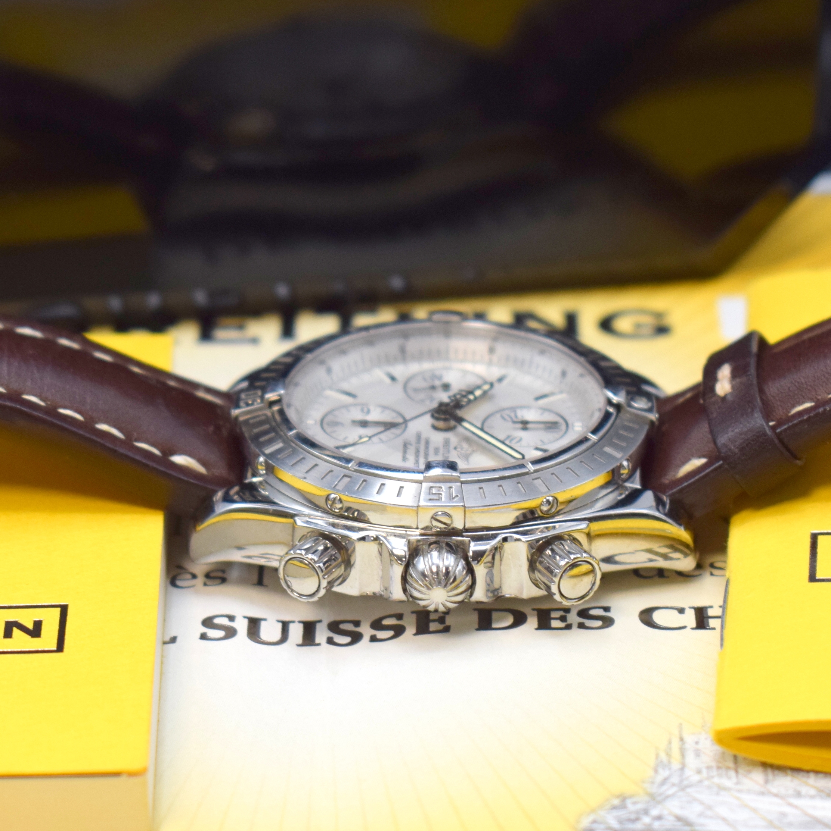Detail c: BREITLING Chronomat Evolution Herrenchronograph Referenz A13356, Schweiz verk. lt. beil. Pap. 06/2007, Automatik, verschr. Gehäuse in Edelstahl, ...