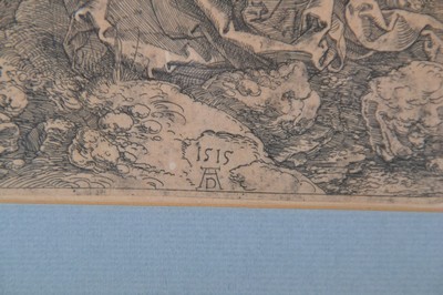 26890166a - Nach Albrecht Dürer (1471-1528), Abzug des 18./19. Jh., Eisenradierung, ...