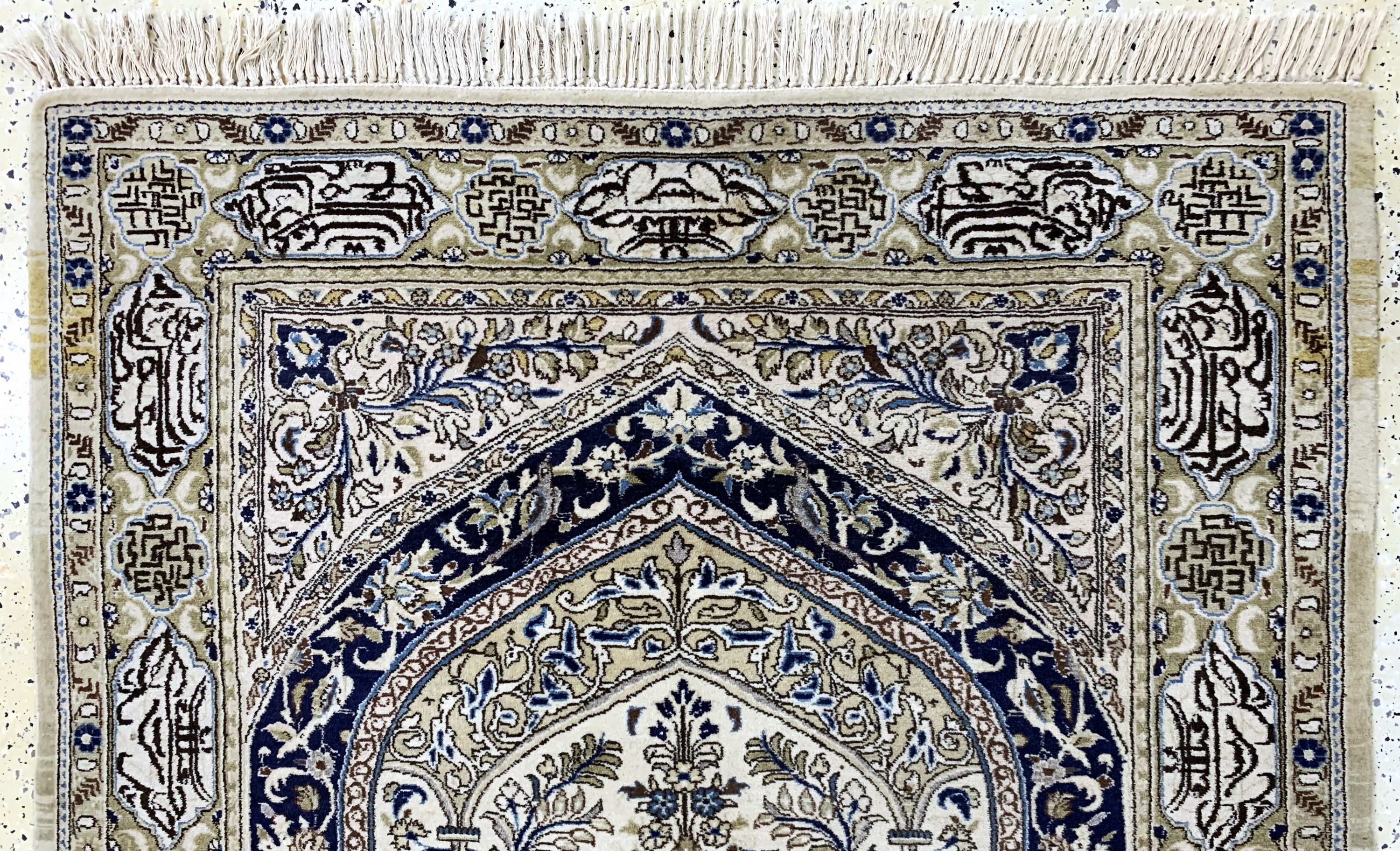 Detail a: Ghom alt, Persien, Mitte 20.Jhd, Wolle auf Baumwolle, ca. 220 x 140 cm, EHZ: 2