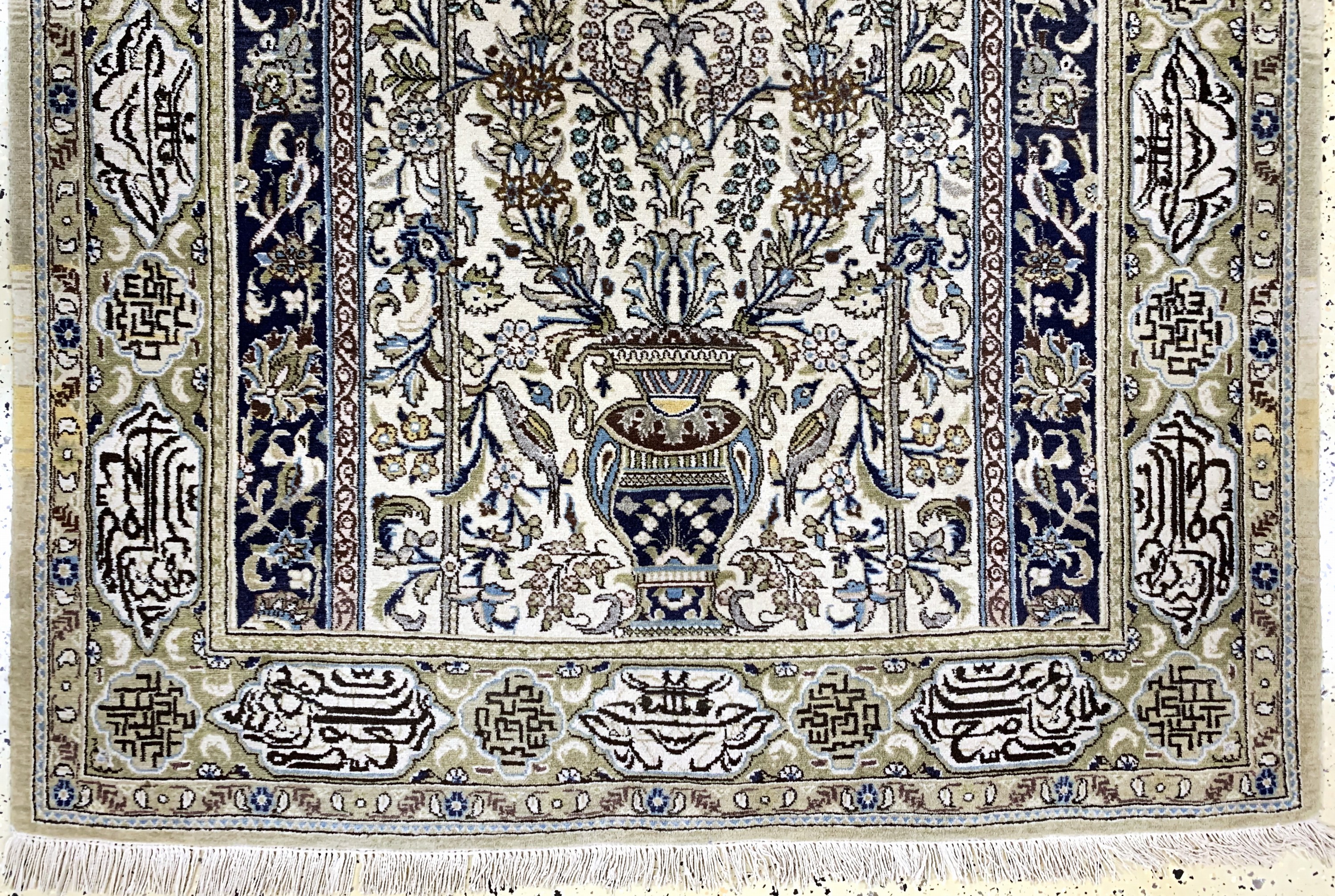Detail c: Ghom alt, Persien, Mitte 20.Jhd, Wolle auf Baumwolle, ca. 220 x 140 cm, EHZ: 2