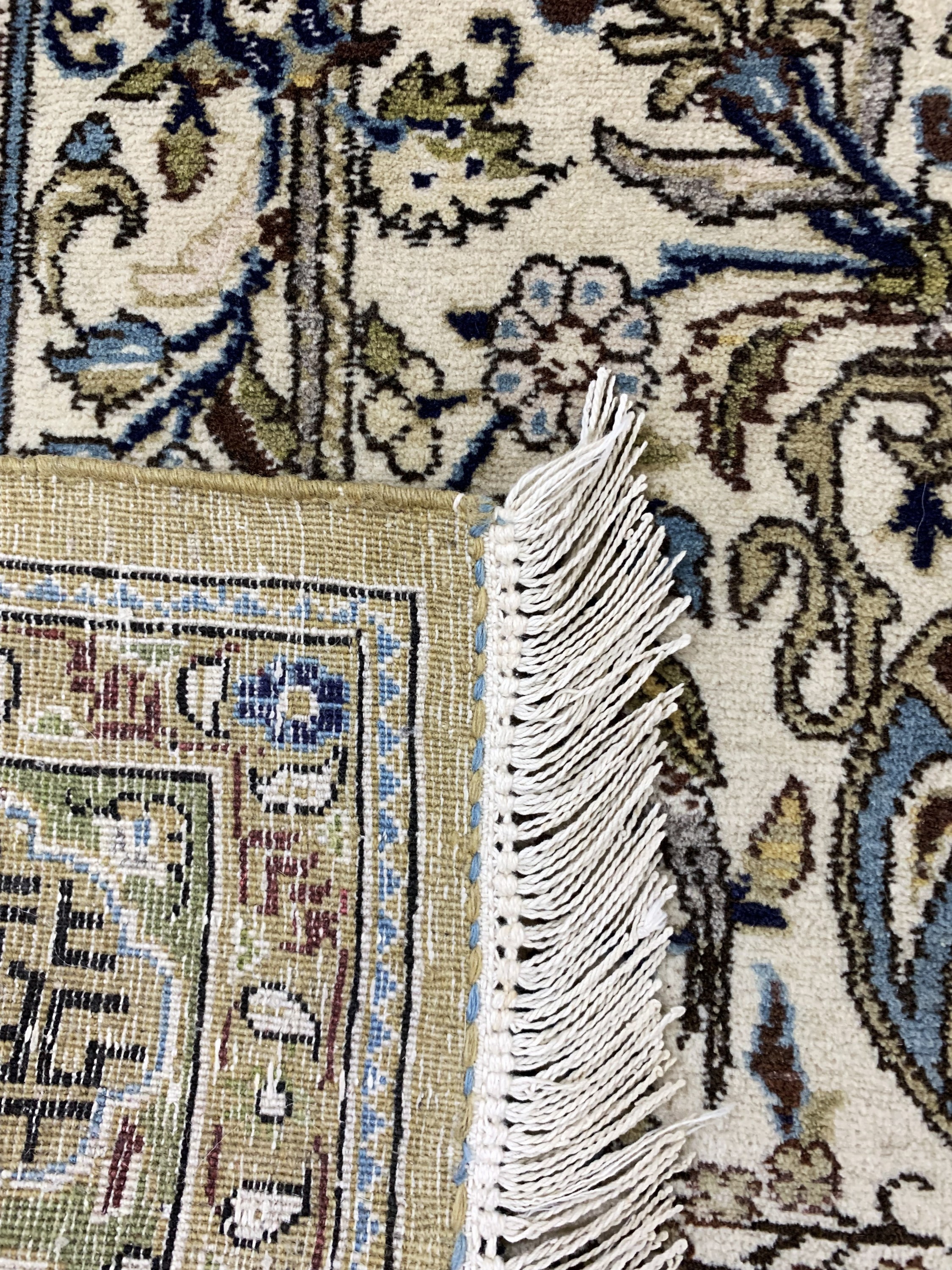 Detail e: Ghom alt, Persien, Mitte 20.Jhd, Wolle auf Baumwolle, ca. 220 x 140 cm, EHZ: 2