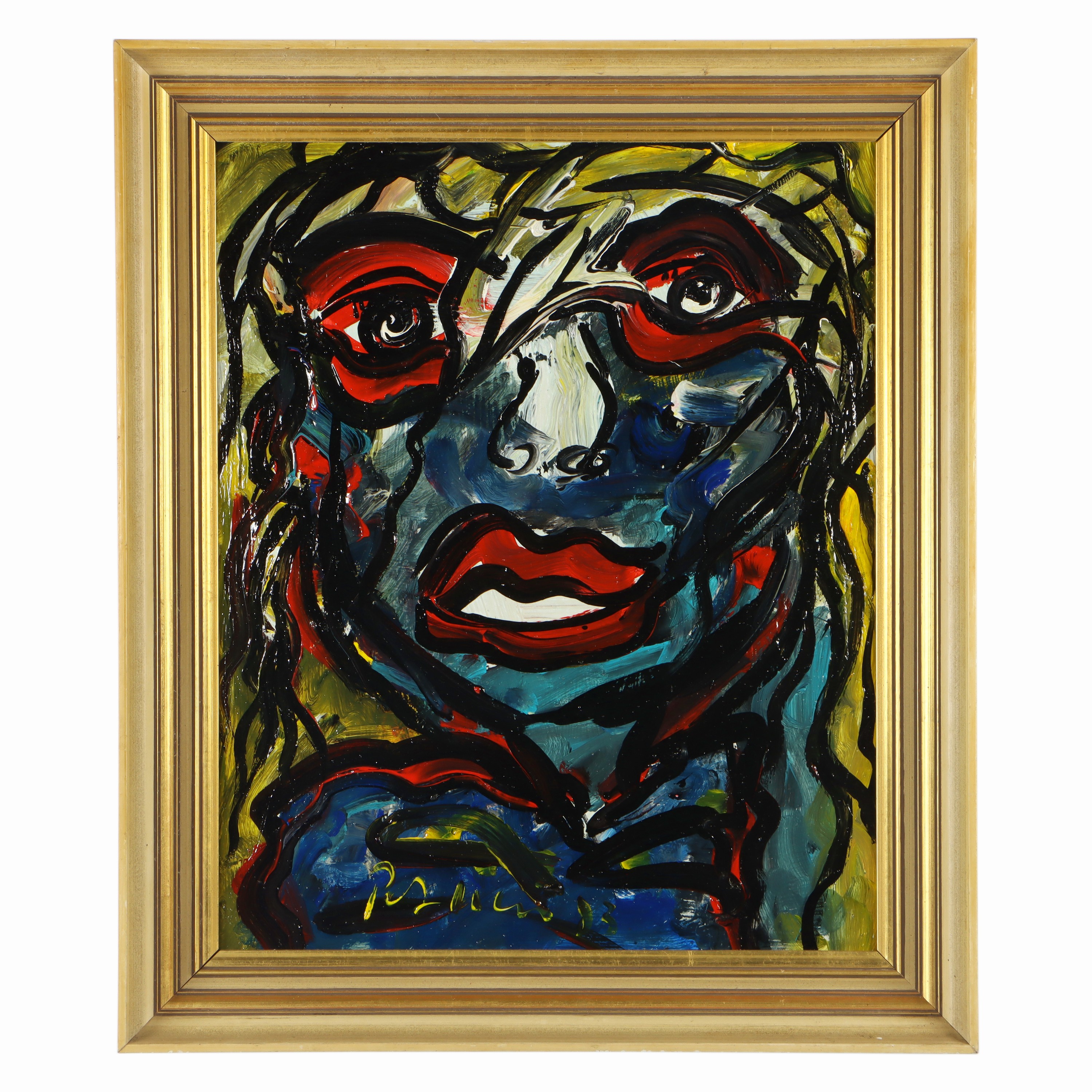 Image 26890508 - Peter Robert Keil, 1983, ohne Titel, ca. 50x41 cm, signiert u. datiert, Öl/Acryl ...