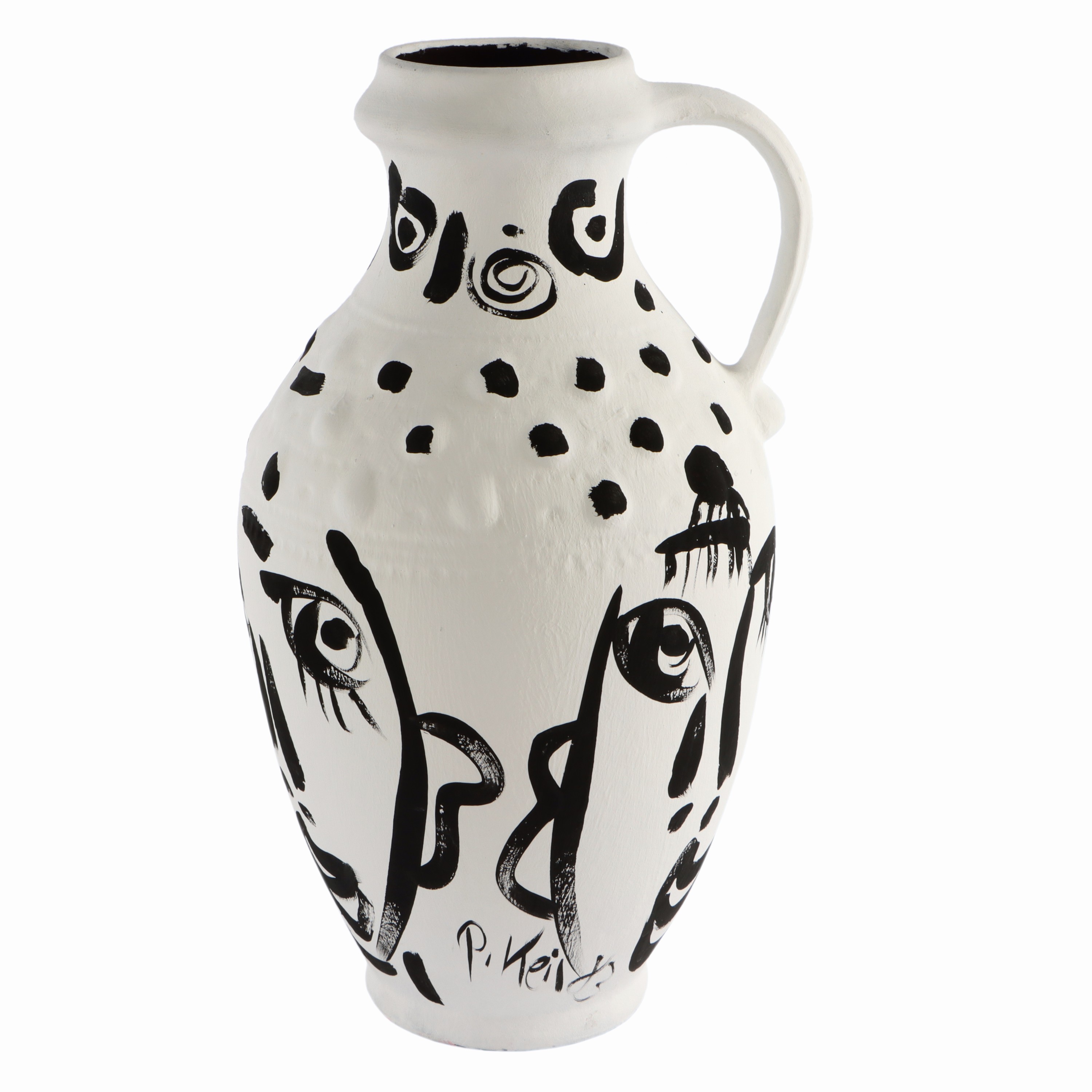 Image 26890517 - Peter Robert Keil, Kunstobjekt Vase, 1983, ohne Titel, ca. 48x26x28 cm, signiert u. ...