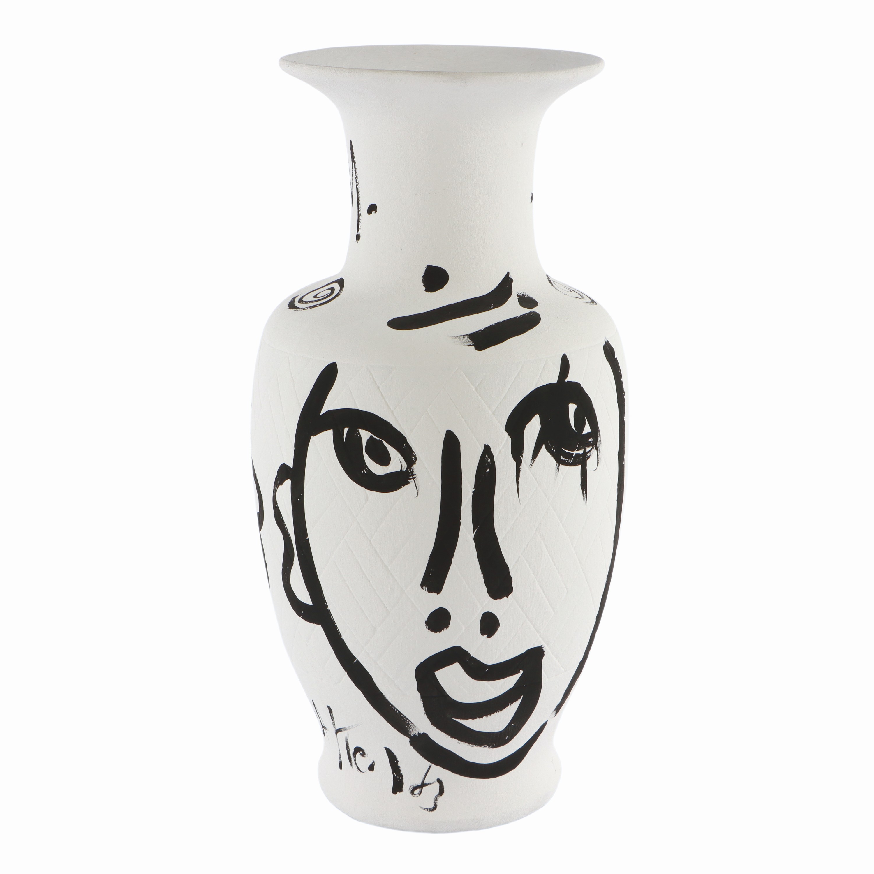 Image 26890518 - Peter Robert Keil, Kunstobjekt Vase, 1983, ohne Titel, ca. H. 53 cm, D. 26 cm, signiert ...