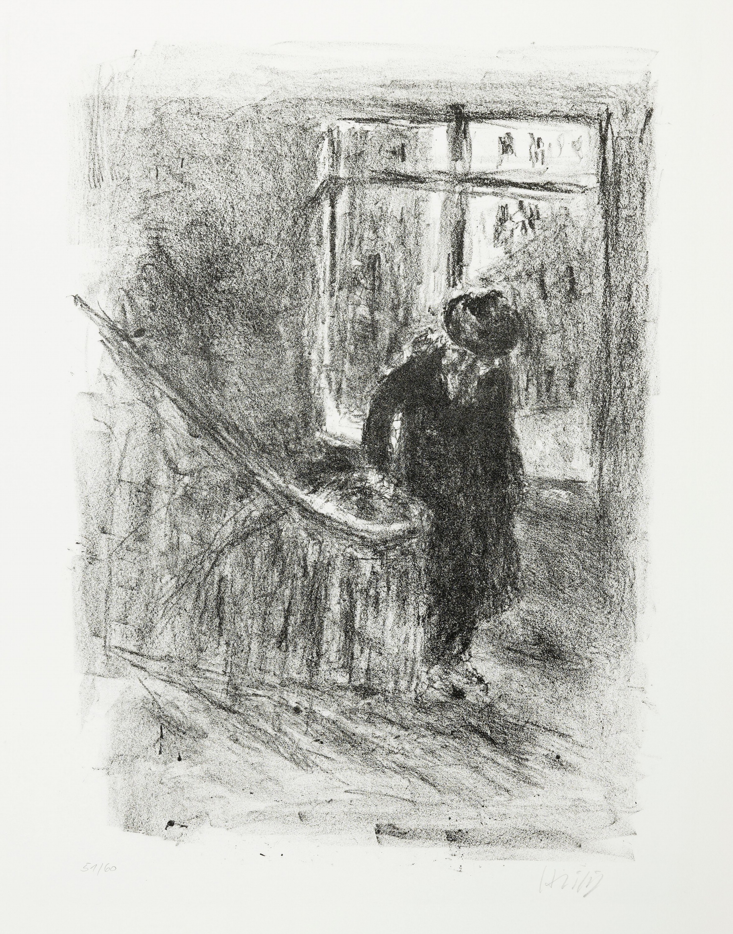 Detail a: Bernhard Heisig, 1925-2011, komplettes Mappenwerk bestehend aus: 6 Lithografien auf dickem BFK-Rives- Büttenpapier mit Wasserzeichen, Titel:" ...