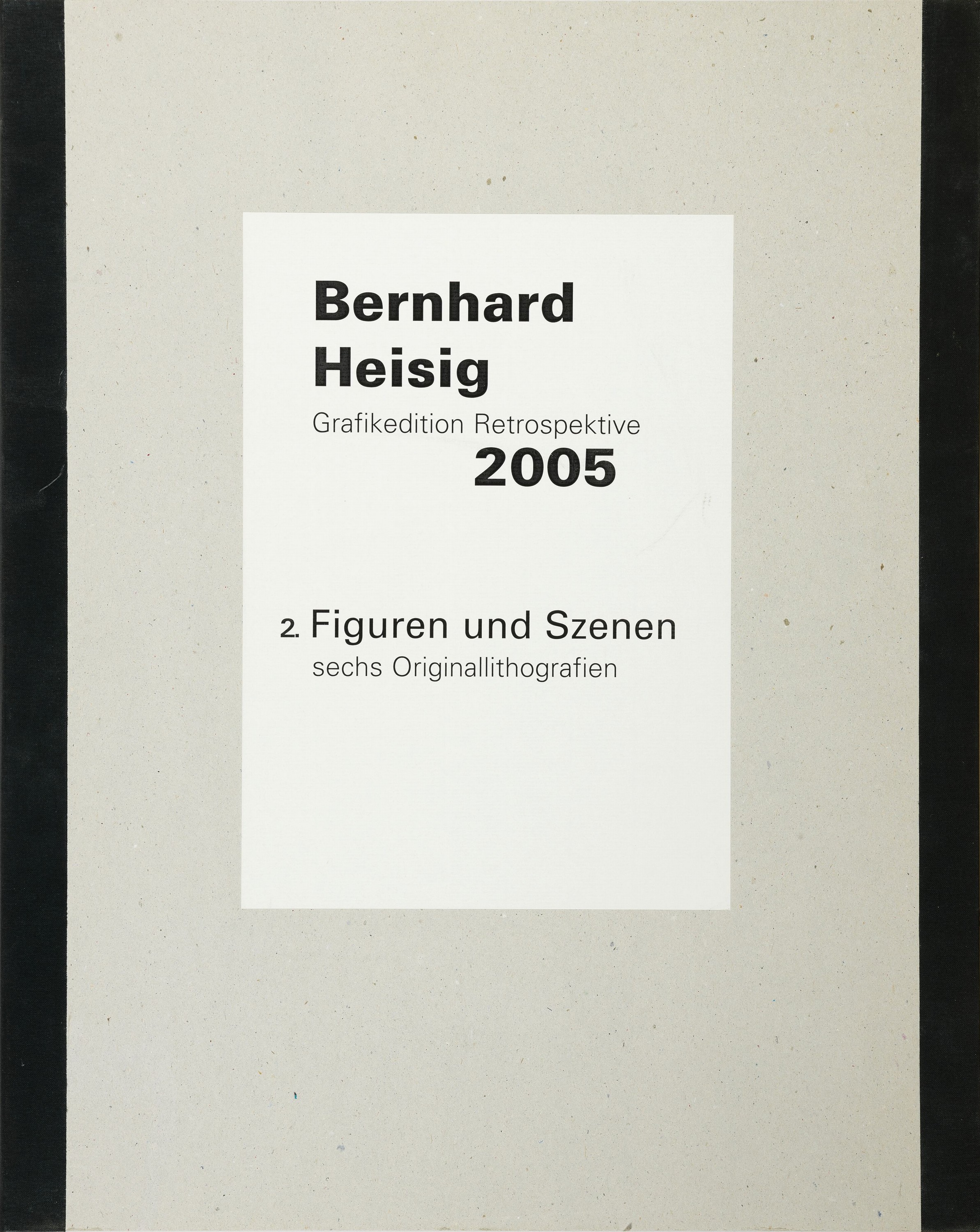 Detail k: Bernhard Heisig, 1925-2011, komplettes Mappenwerk bestehend aus: 6 Lithografien auf dickem BFK-Rives- Büttenpapier mit Wasserzeichen, Titel:" ...