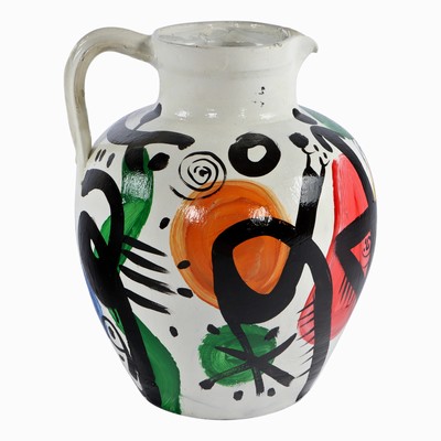 26890514a - Peter Robert Keil, Kunstobjekt Vase, 1983, ohne Titel, ca. 36x27x28 cm, signiert u. ...