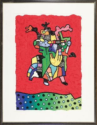 26890658k - Otmar Alt, geb. 1940, Der Schamane, Caborundumradierung, handsign. und num. 24/120, auf ...