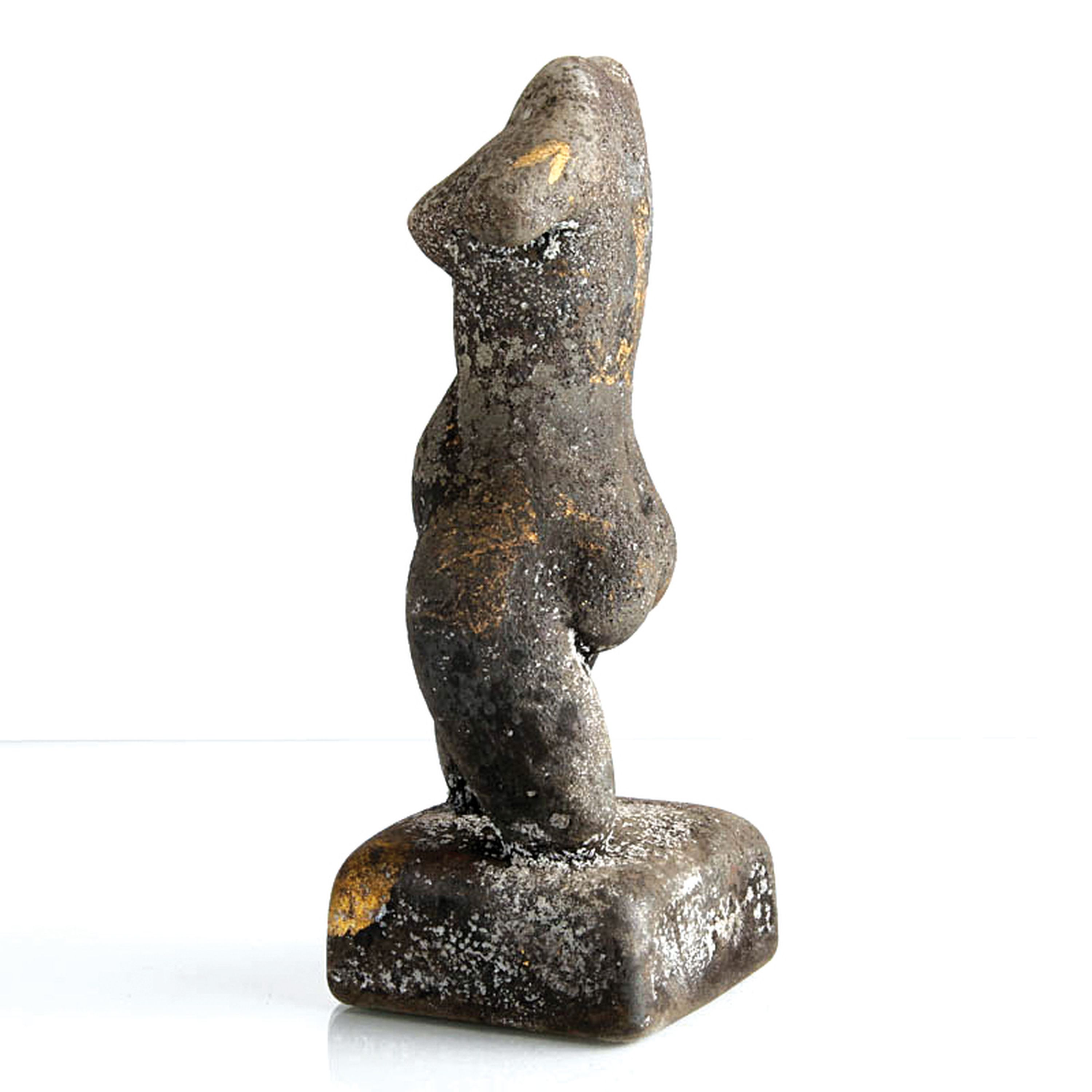 Detail a: Glasskulptur Ermanno Nason für Cenedese, Murano, sog. vetro a scavo, weiblicher Torso, eingeschmolzene Goldfolie, H.ca. 17 cm