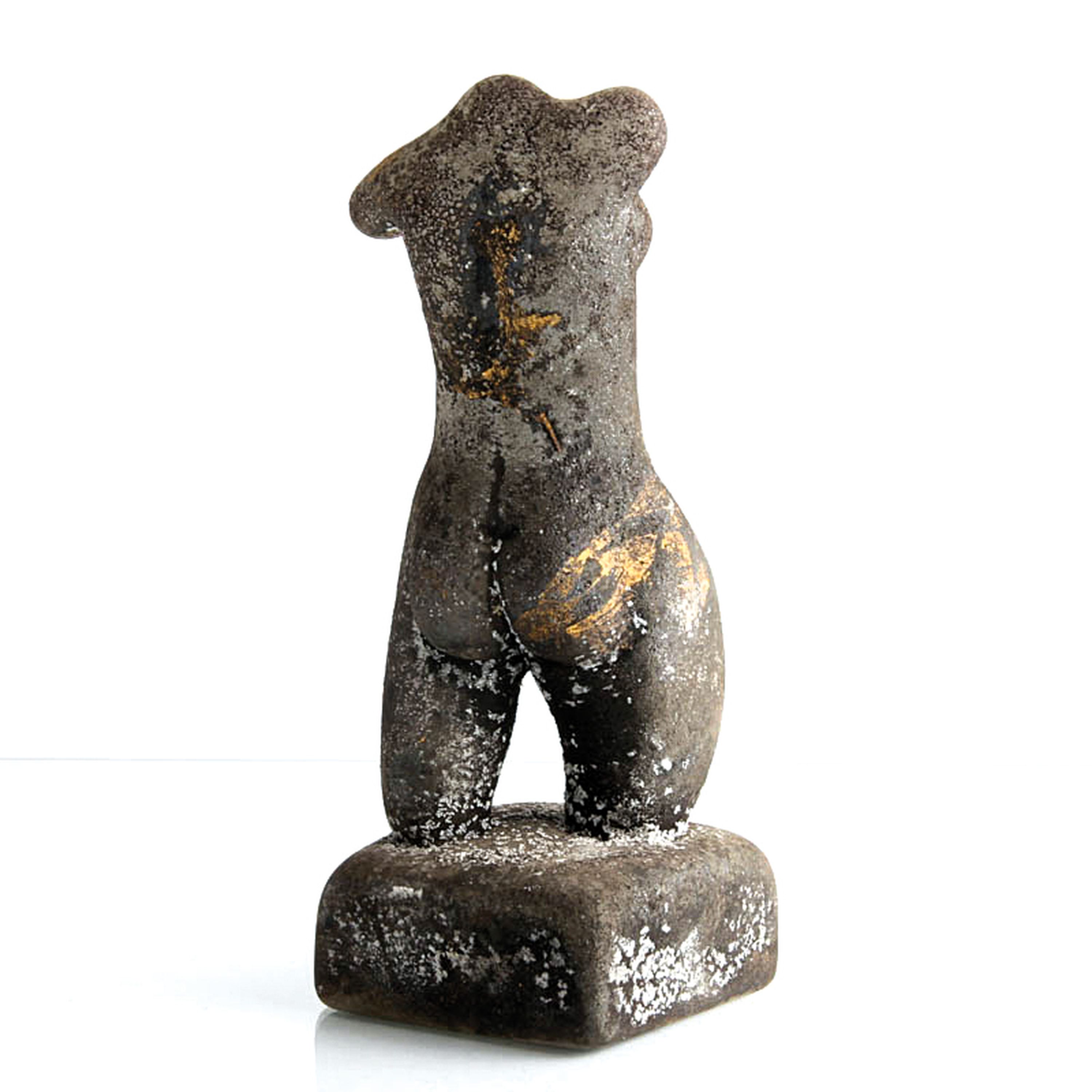 Detail b: Glasskulptur Ermanno Nason für Cenedese, Murano, sog. vetro a scavo, weiblicher Torso, eingeschmolzene Goldfolie, H.ca. 17 cm