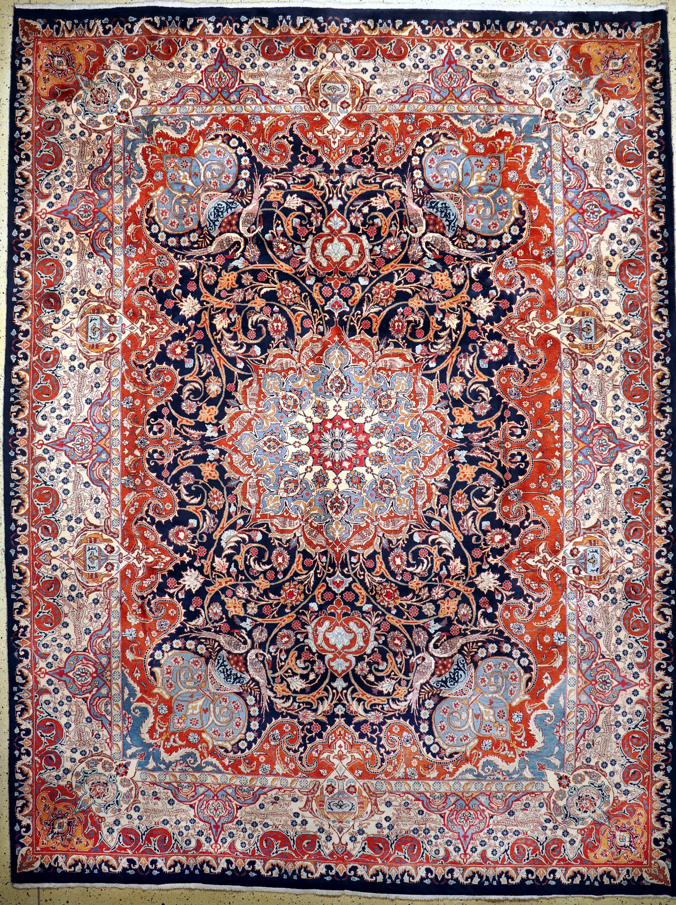 Kaschmar, Persien, Ende 20.Jhd, Wolle auf Baumwolle, ca. 400 x 300 cm, EHZ: 1-2