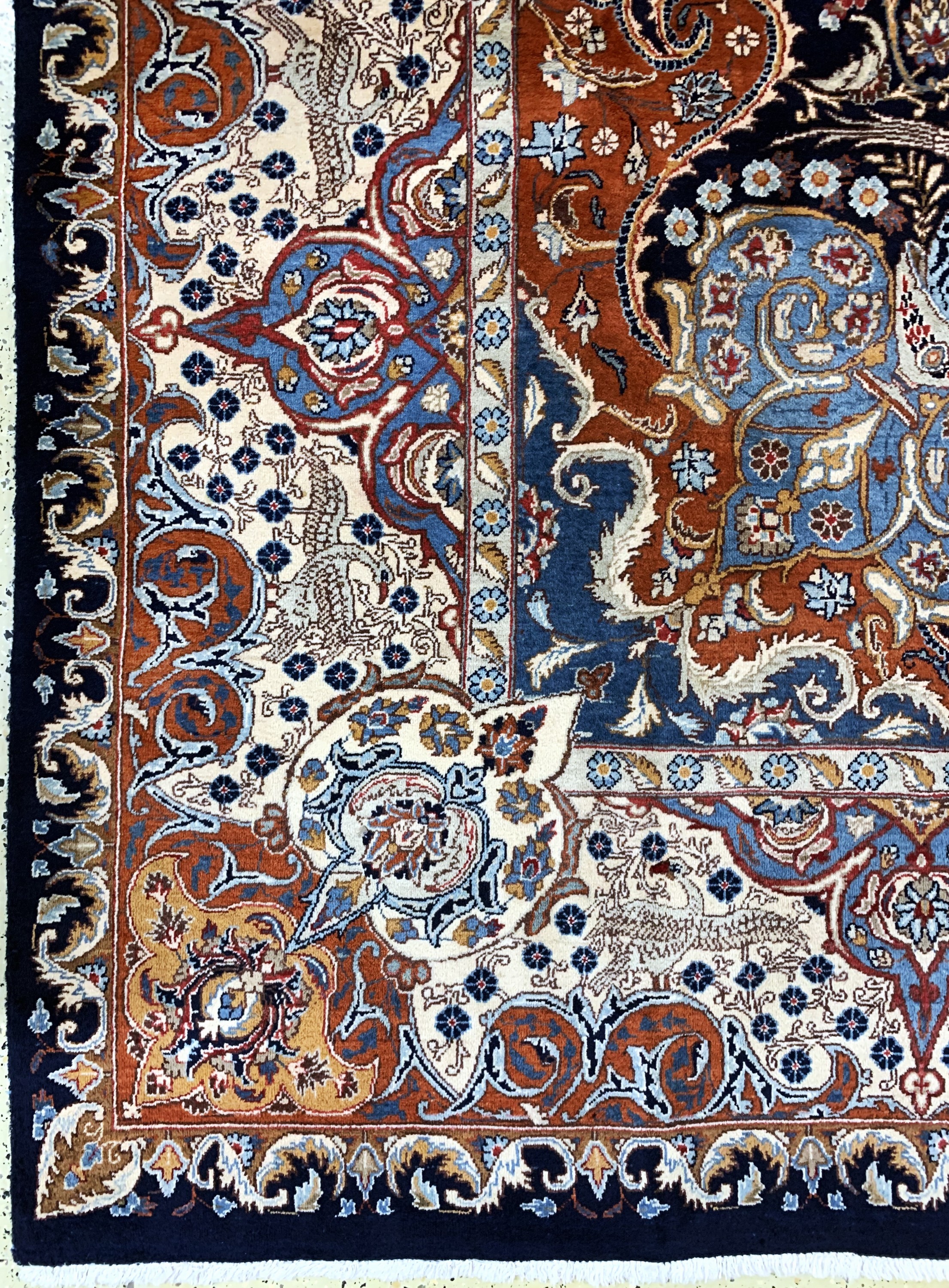 Detail b: Kaschmar, Persien, Ende 20.Jhd, Wolle auf Baumwolle, ca. 400 x 300 cm, EHZ: 1-2