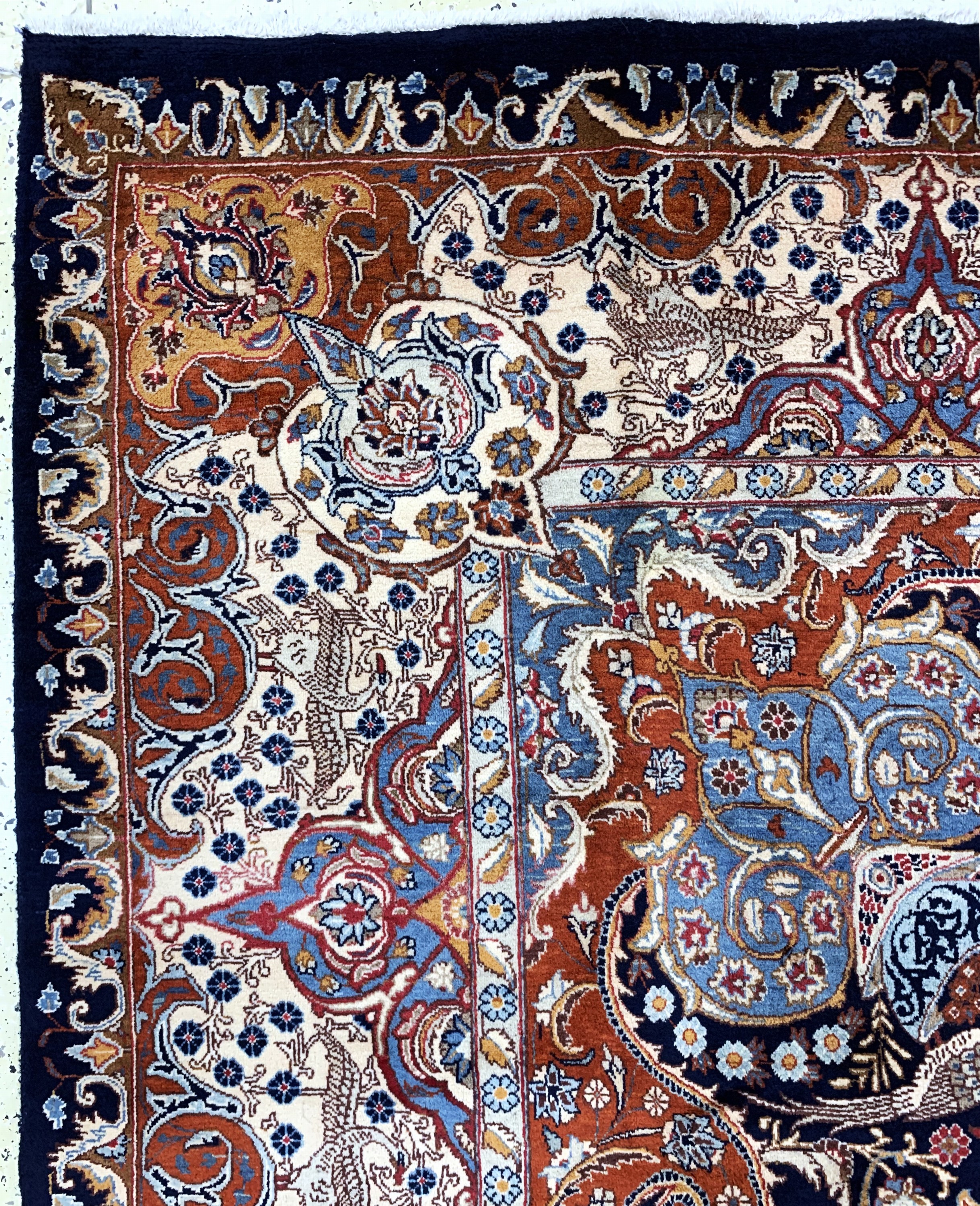 Detail d: Kaschmar, Persien, Ende 20.Jhd, Wolle auf Baumwolle, ca. 400 x 300 cm, EHZ: 1-2