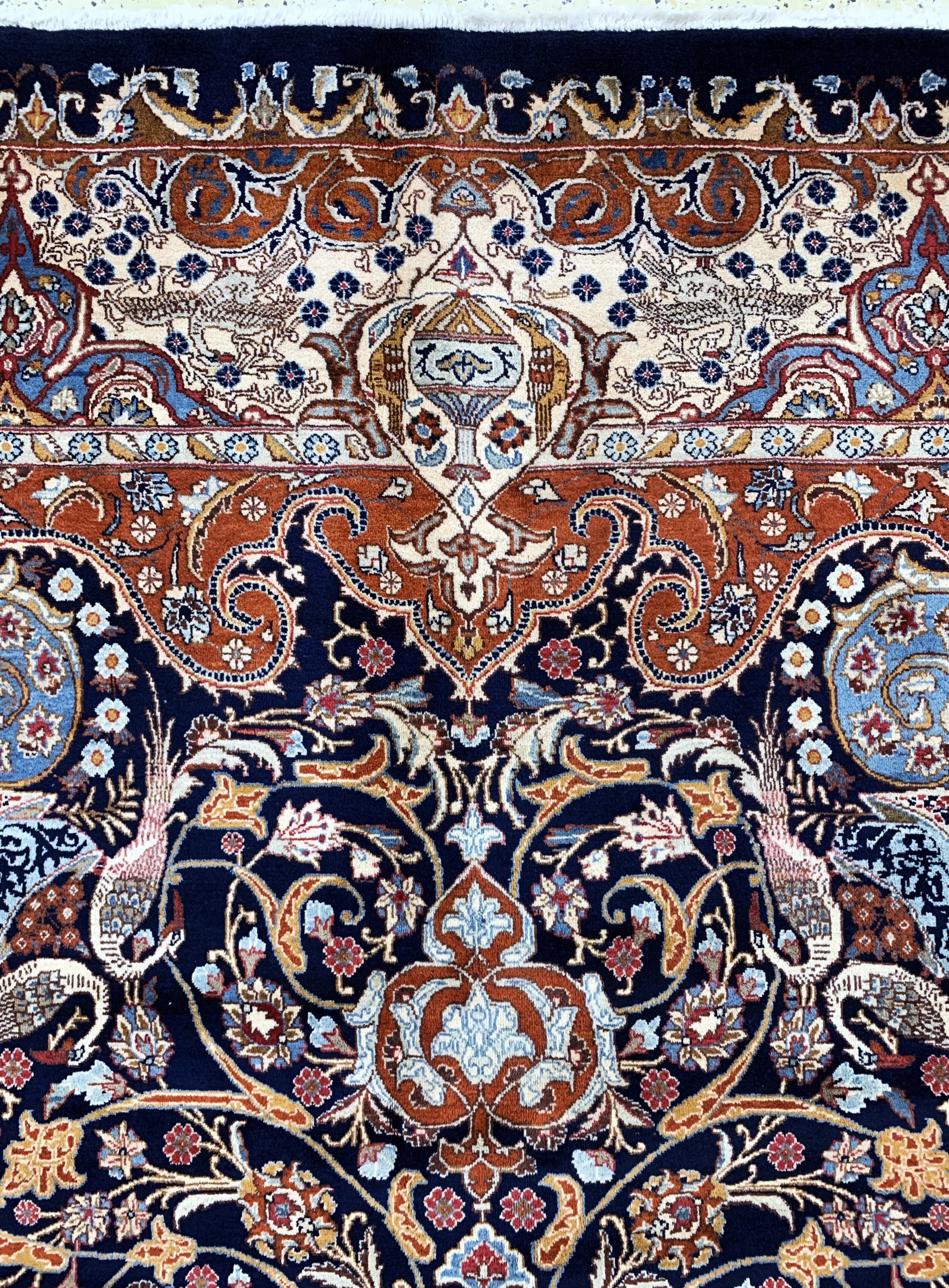 Detail e: Kaschmar, Persien, Ende 20.Jhd, Wolle auf Baumwolle, ca. 400 x 300 cm, EHZ: 1-2