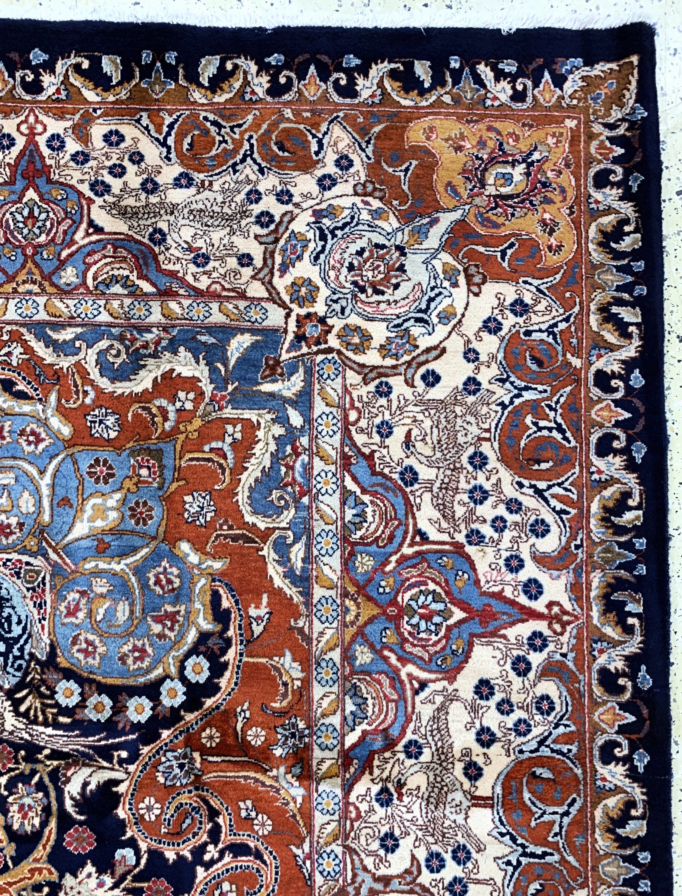 Detail f: Kaschmar, Persien, Ende 20.Jhd, Wolle auf Baumwolle, ca. 400 x 300 cm, EHZ: 1-2