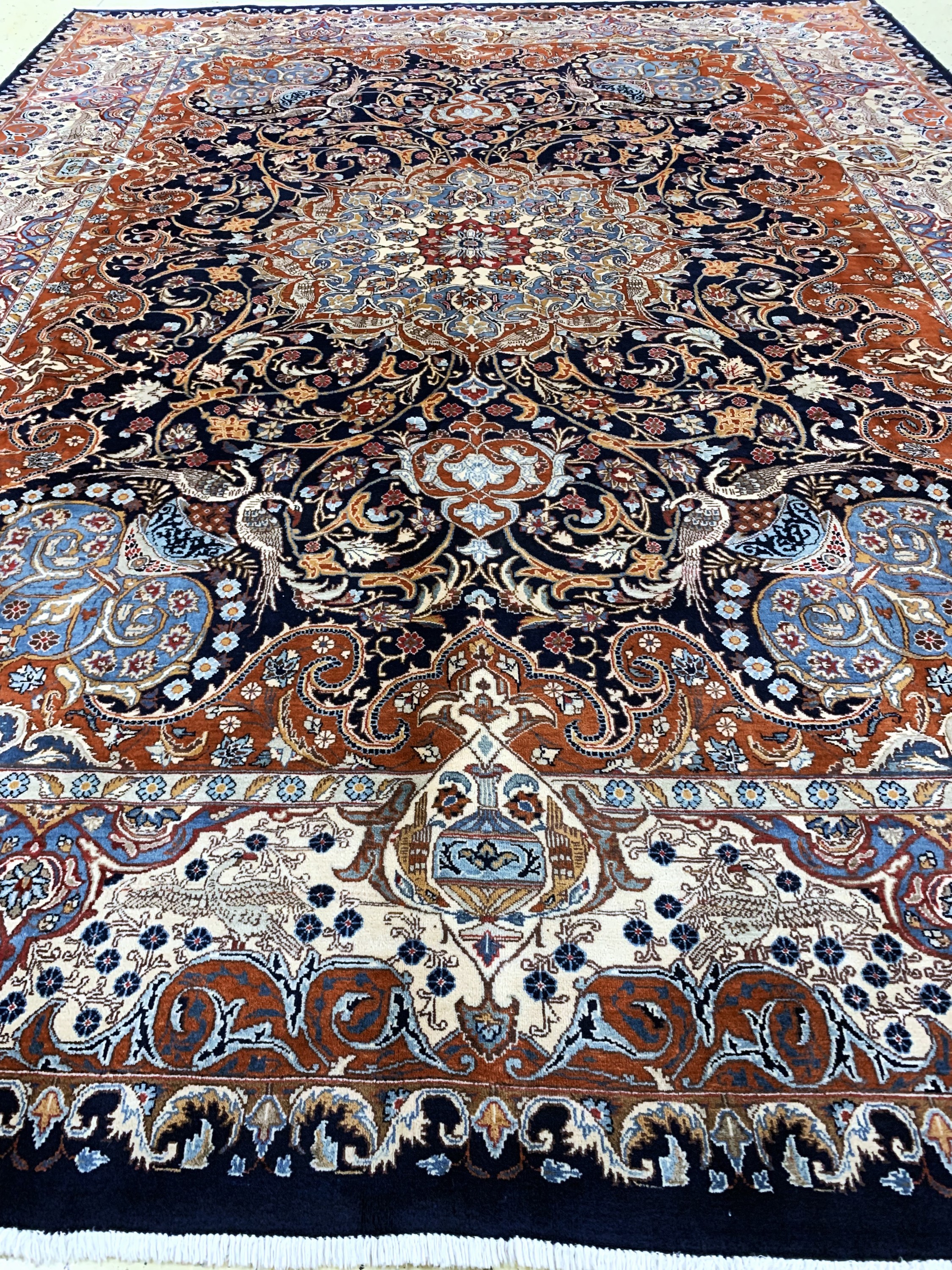 Detail g: Kaschmar, Persien, Ende 20.Jhd, Wolle auf Baumwolle, ca. 400 x 300 cm, EHZ: 1-2
