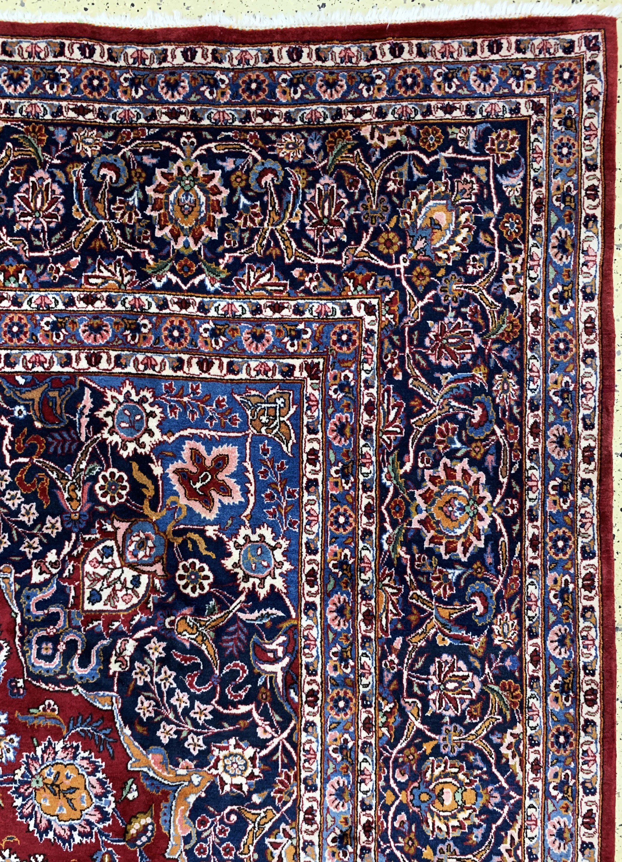 Detail f: Keschan Kork, Persien, Mitte 20.Jhd, Korkwolle auf Baumwolle, ca. 428 x 306 cm, EHZ: 2