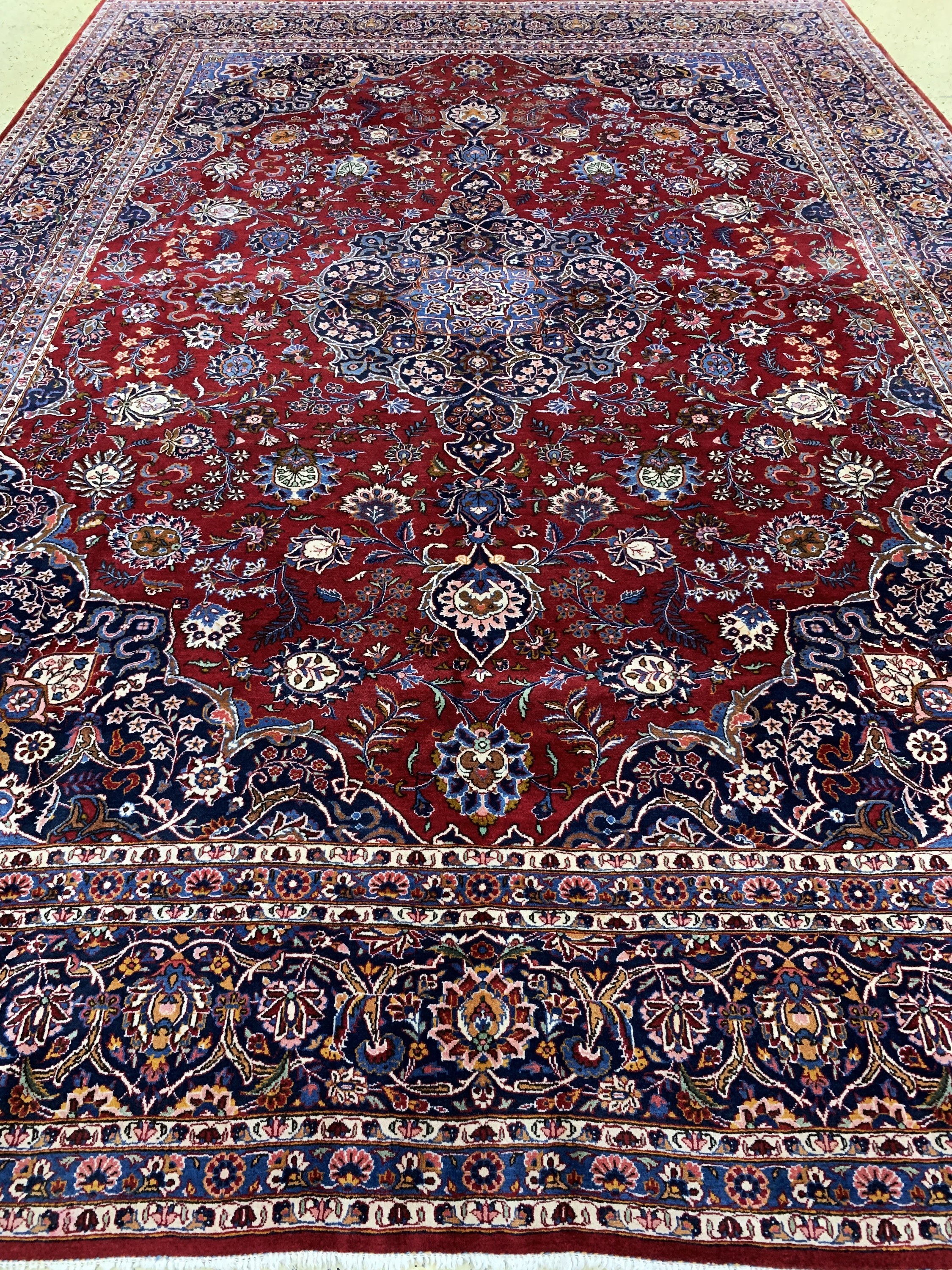 Detail g: Keschan Kork, Persien, Mitte 20.Jhd, Korkwolle auf Baumwolle, ca. 428 x 306 cm, EHZ: 2