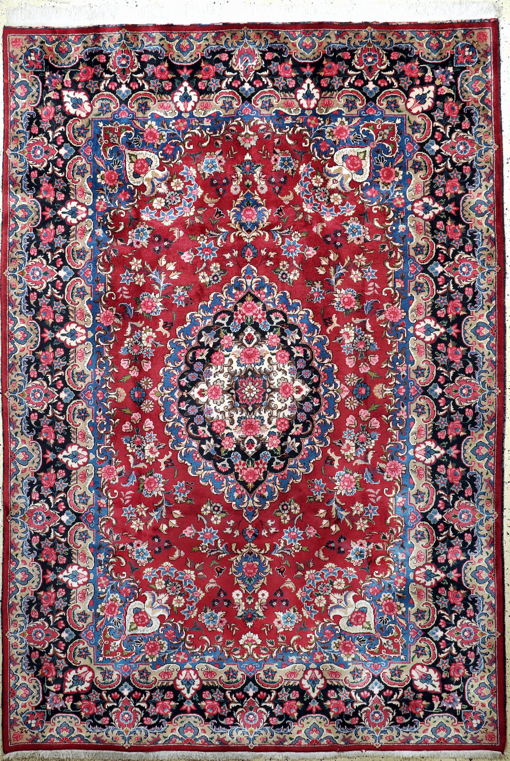 Mesched, Persien, Mitte 20.Jhd, Wolle auf Baumwolle, ca. 299 x 206 cm, EHZ: 1-2(nahezu Neuwertig).