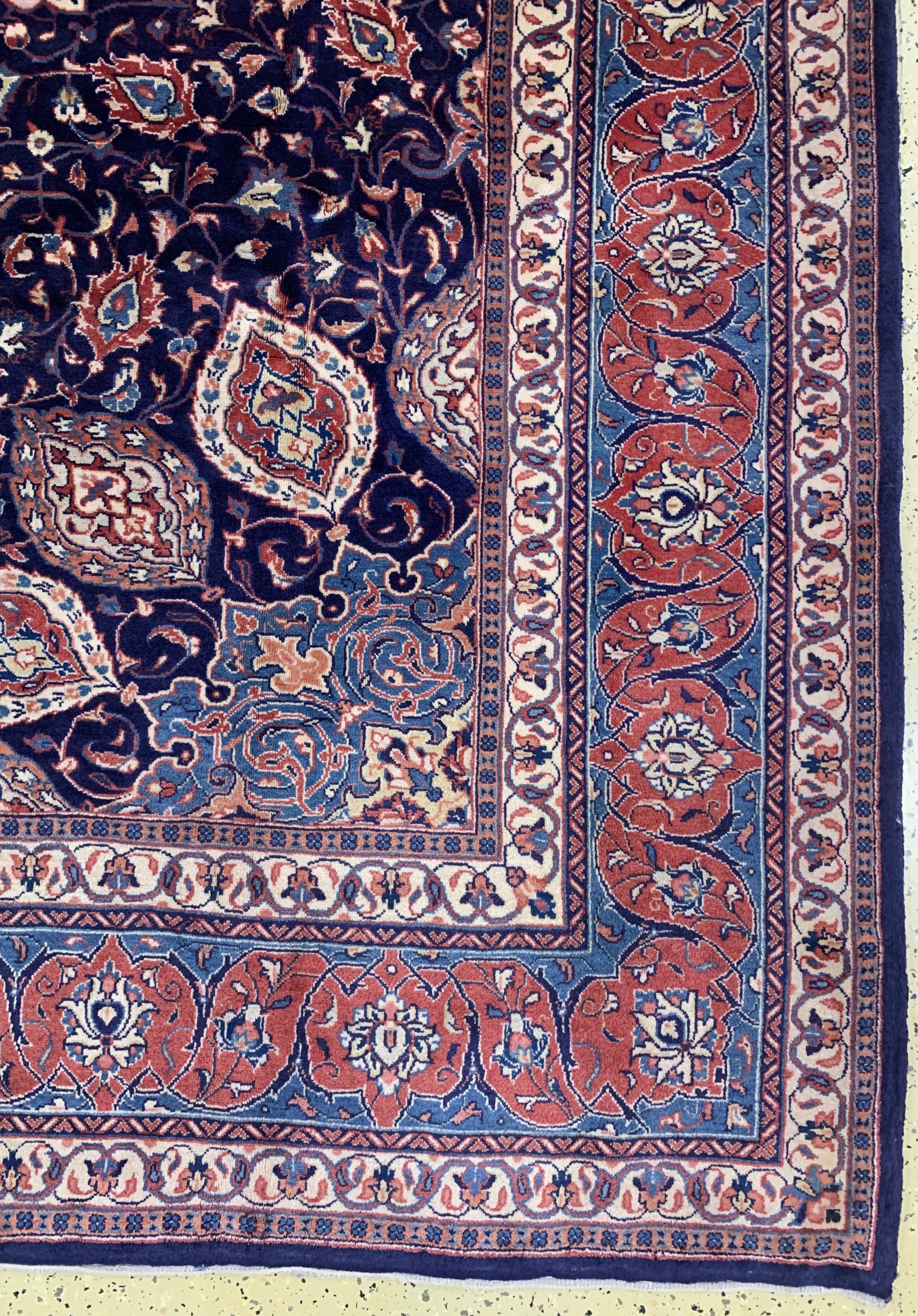 Detail a: Sarogh, Persien, Mitte 20.Jhd, Wolle auf Baumwolle, ca. 357 x 294 cm, EHZ: 2