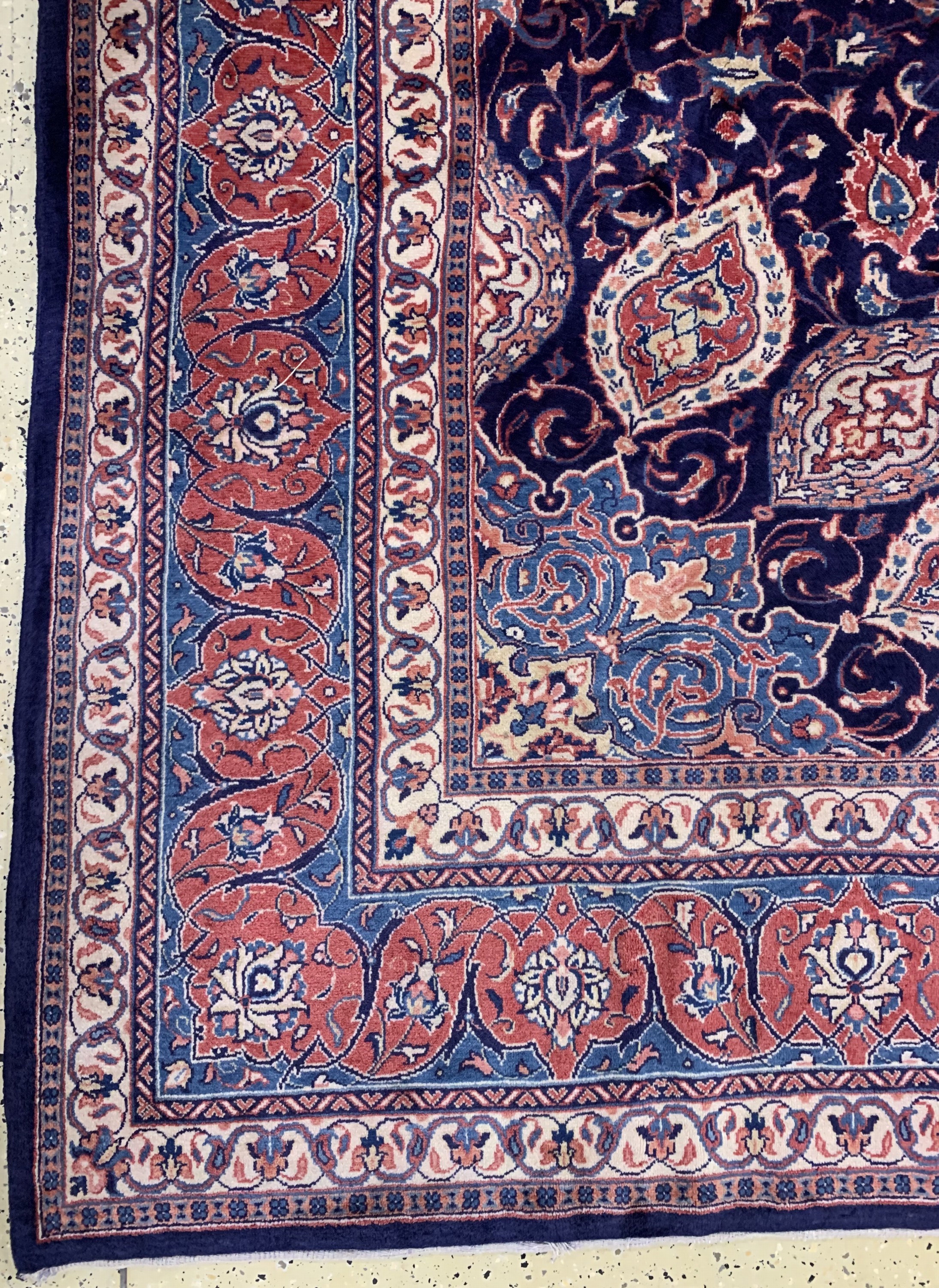 Detail b: Sarogh, Persien, Mitte 20.Jhd, Wolle auf Baumwolle, ca. 357 x 294 cm, EHZ: 2