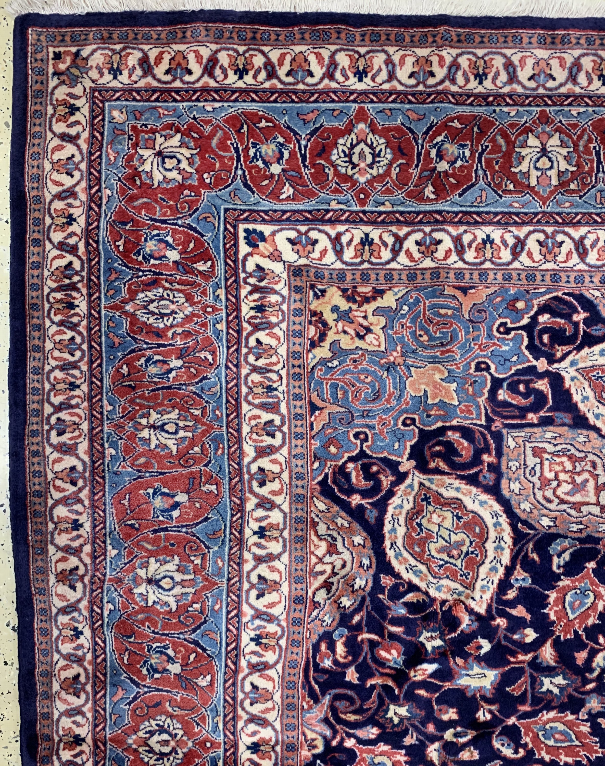 Detail d: Sarogh, Persien, Mitte 20.Jhd, Wolle auf Baumwolle, ca. 357 x 294 cm, EHZ: 2