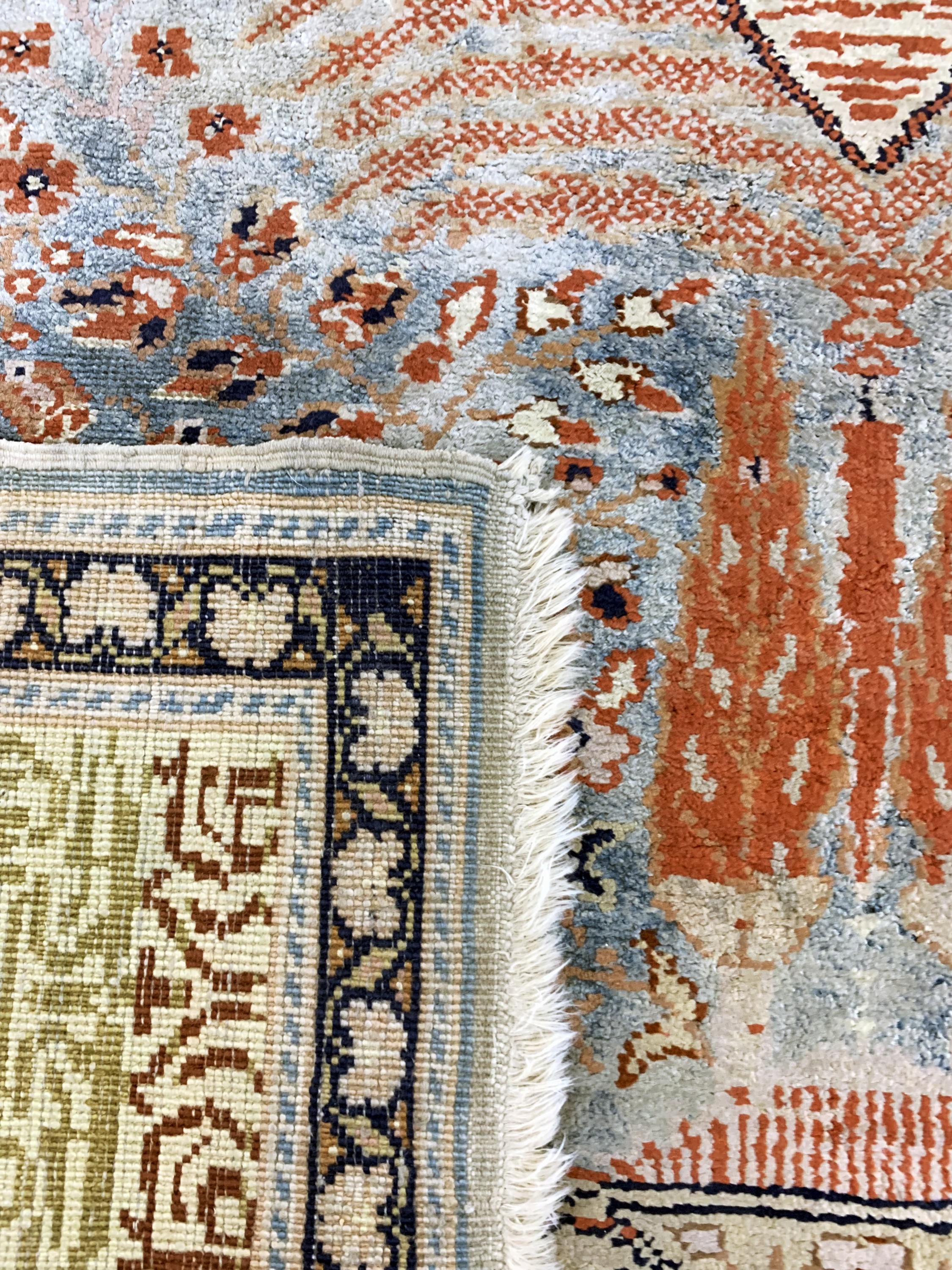 Detail f: Kayseri Flosch, Türkei, Mitte 20.Jhd, merzerisierte Baumwolle, ca. 178 x 120 cm, EHZ: 2-3