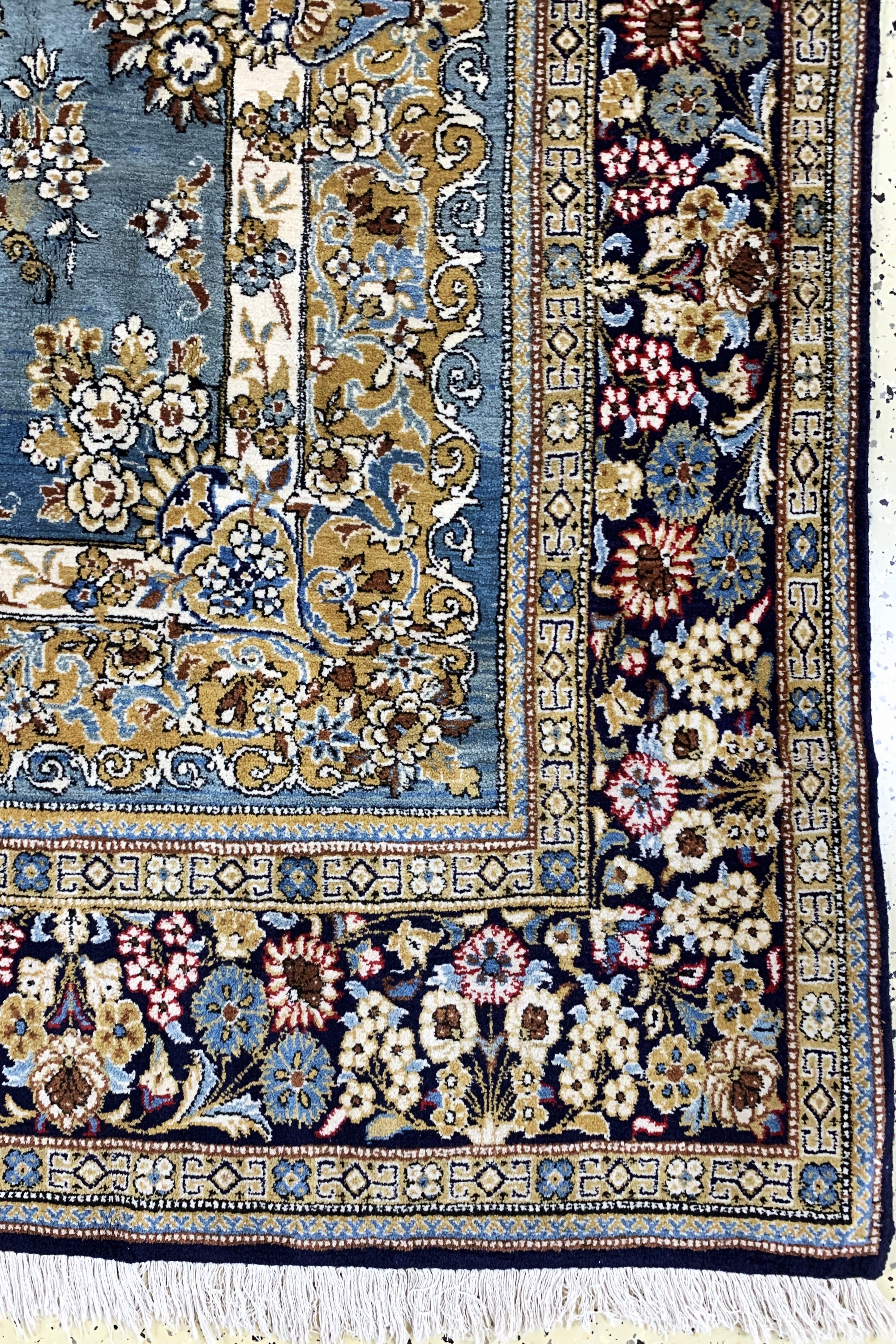 Detail a: Ghom alt, Persien, Mitte 20.Jhd, Wolle auf Baumwolle, ca. 335 x 215 cm, EHZ: 2(Abrasch)