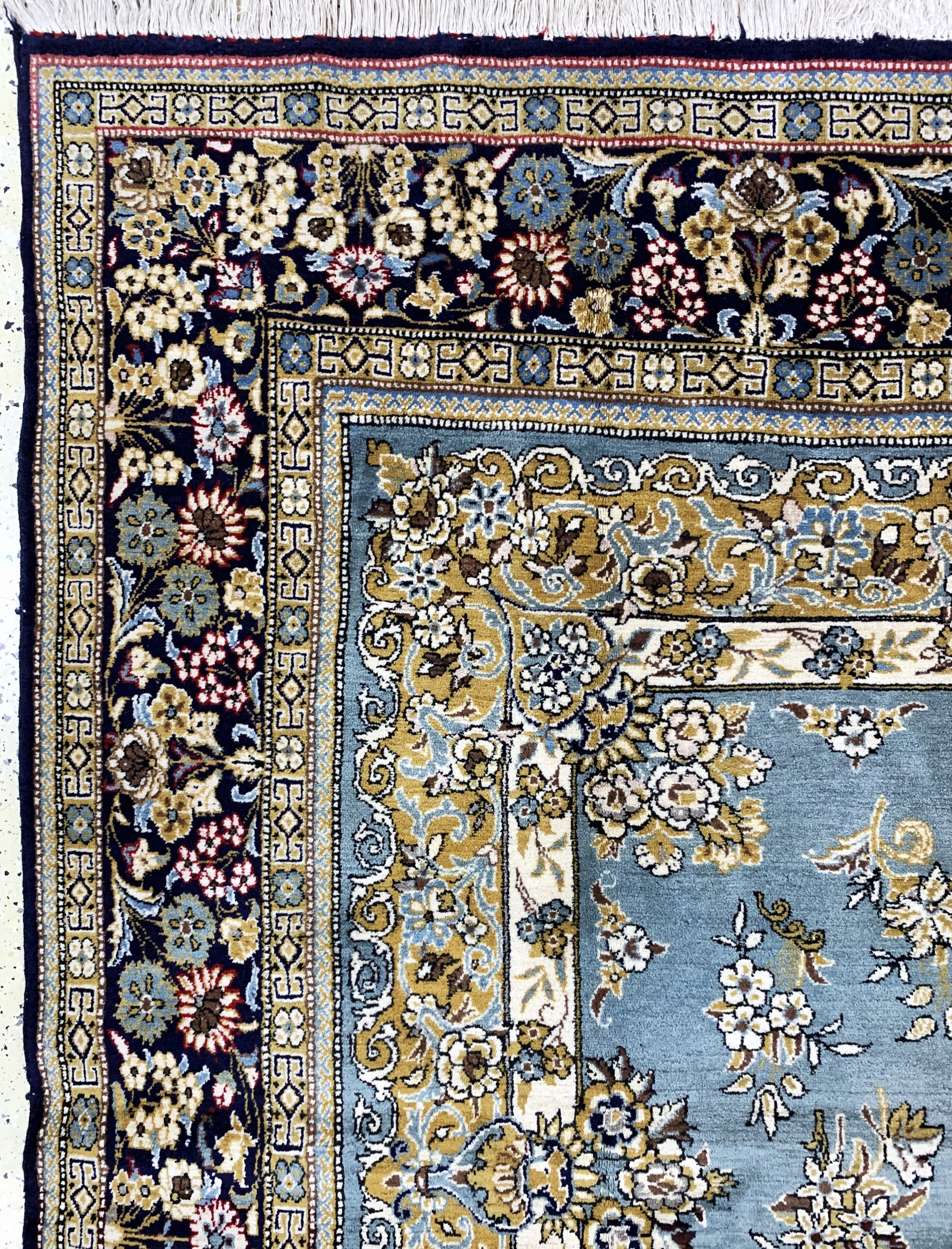 Detail d: Ghom alt, Persien, Mitte 20.Jhd, Wolle auf Baumwolle, ca. 335 x 215 cm, EHZ: 2(Abrasch)