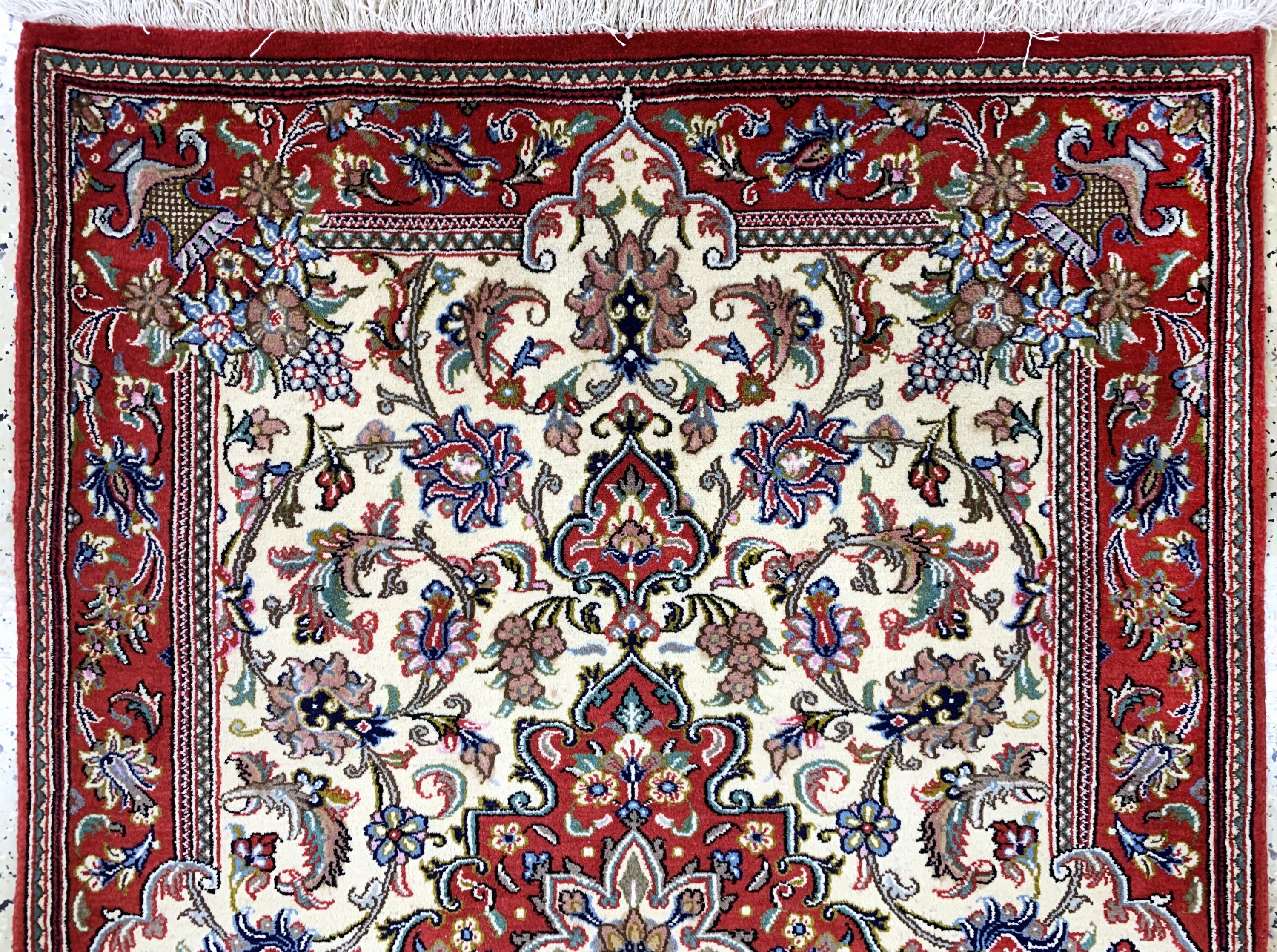 Detail a: Mud fein & Ghom Kork, Persien, Ende 20.Jhd, Korkwolle, ca. 150 x 104 cm, EHZ: 1-2