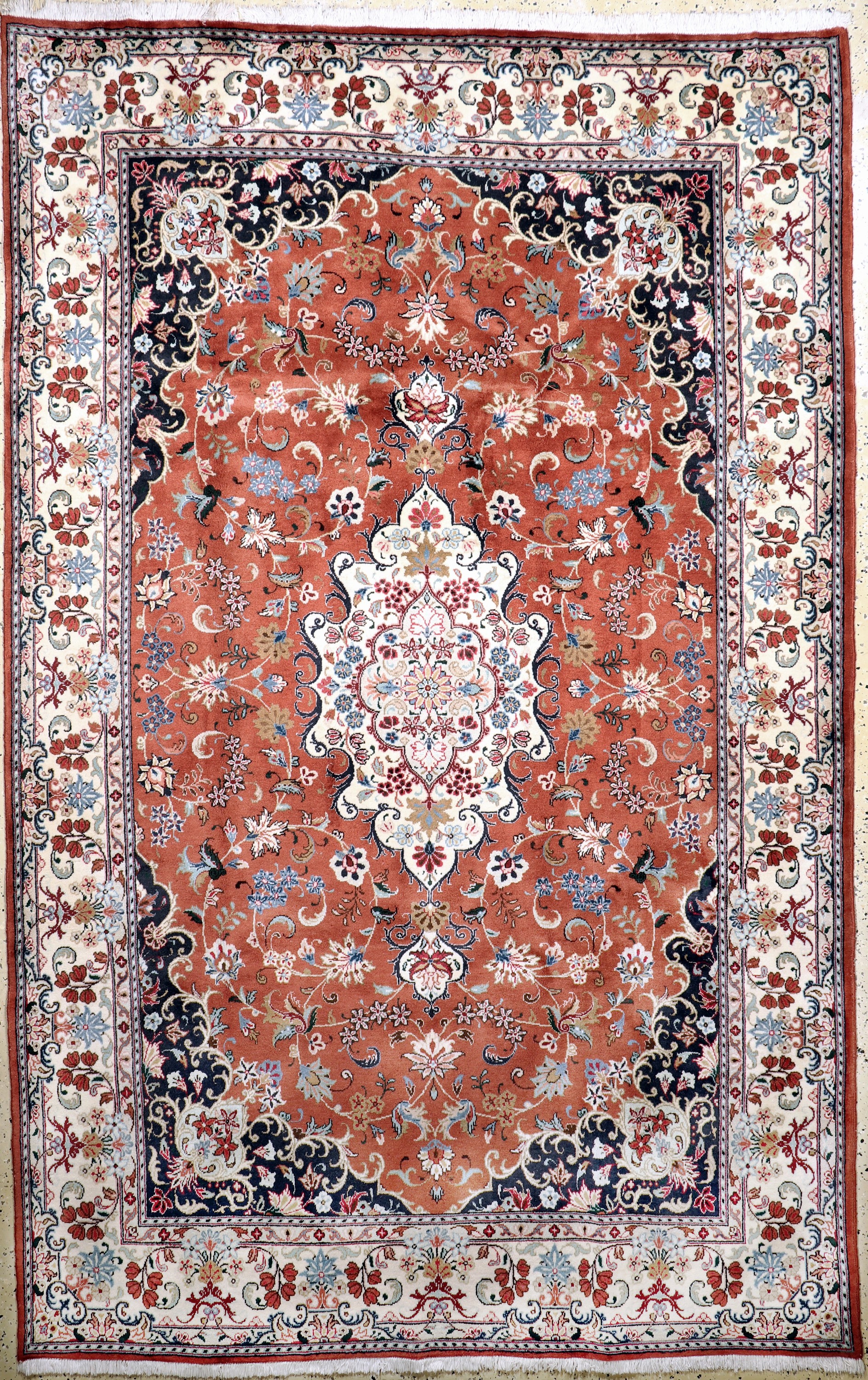 Yazd, Persien, Ende 20.Jhd, Wolle auf Baumwolle, ca. 308 x 197 cm, EHZ: 1-2(nahezu Neuwertig)