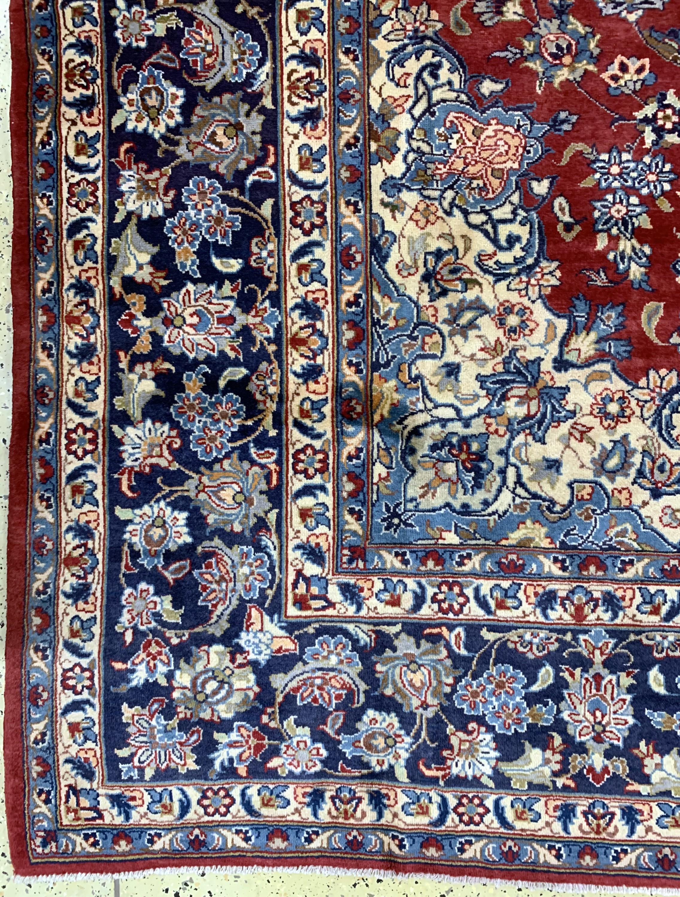 Detail b: Nadjafabad , Persien, Wolle auf Baumwolle, ca. 408 x 297 cm, EHZ: 2