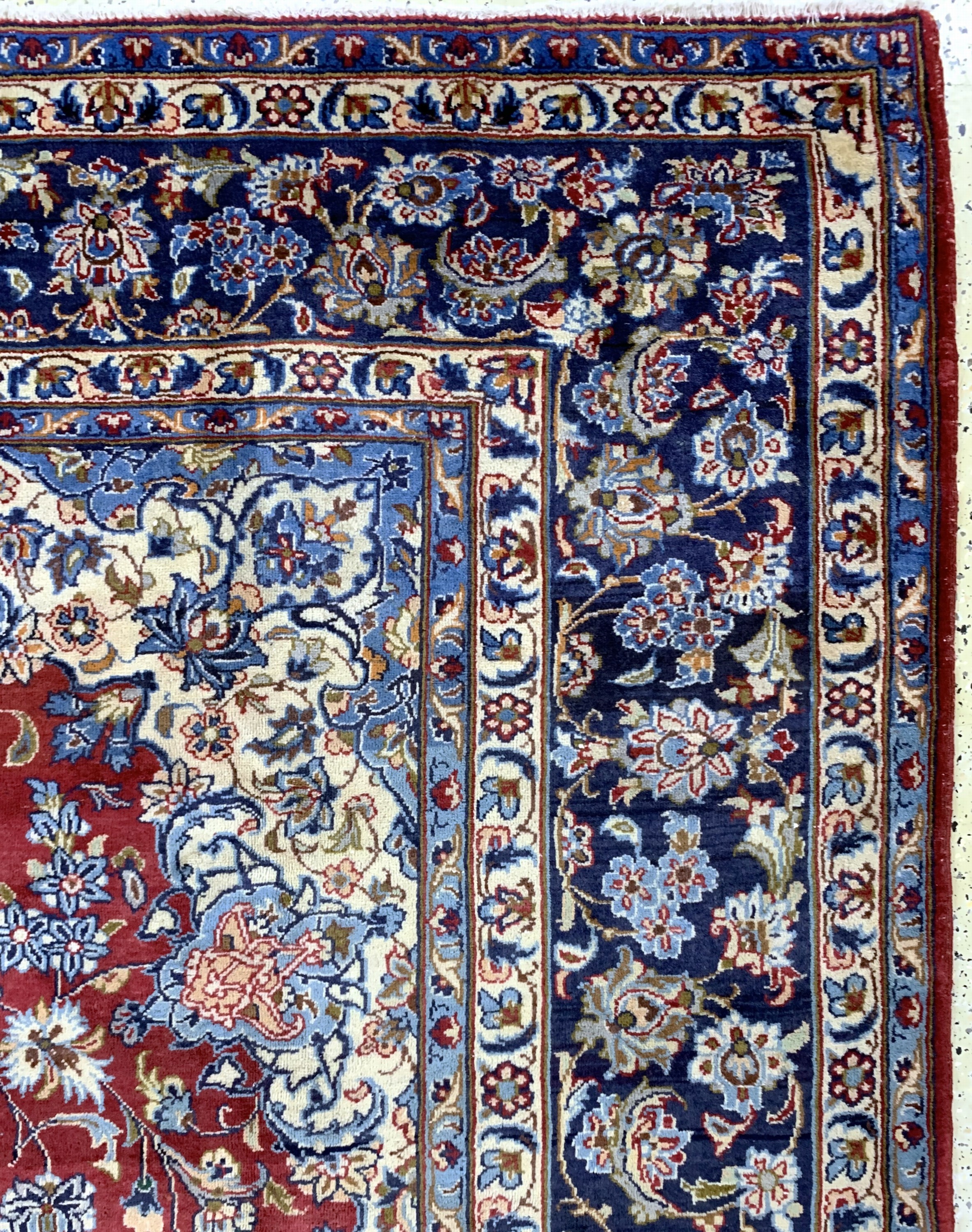 Detail f: Nadjafabad , Persien, Wolle auf Baumwolle, ca. 408 x 297 cm, EHZ: 2
